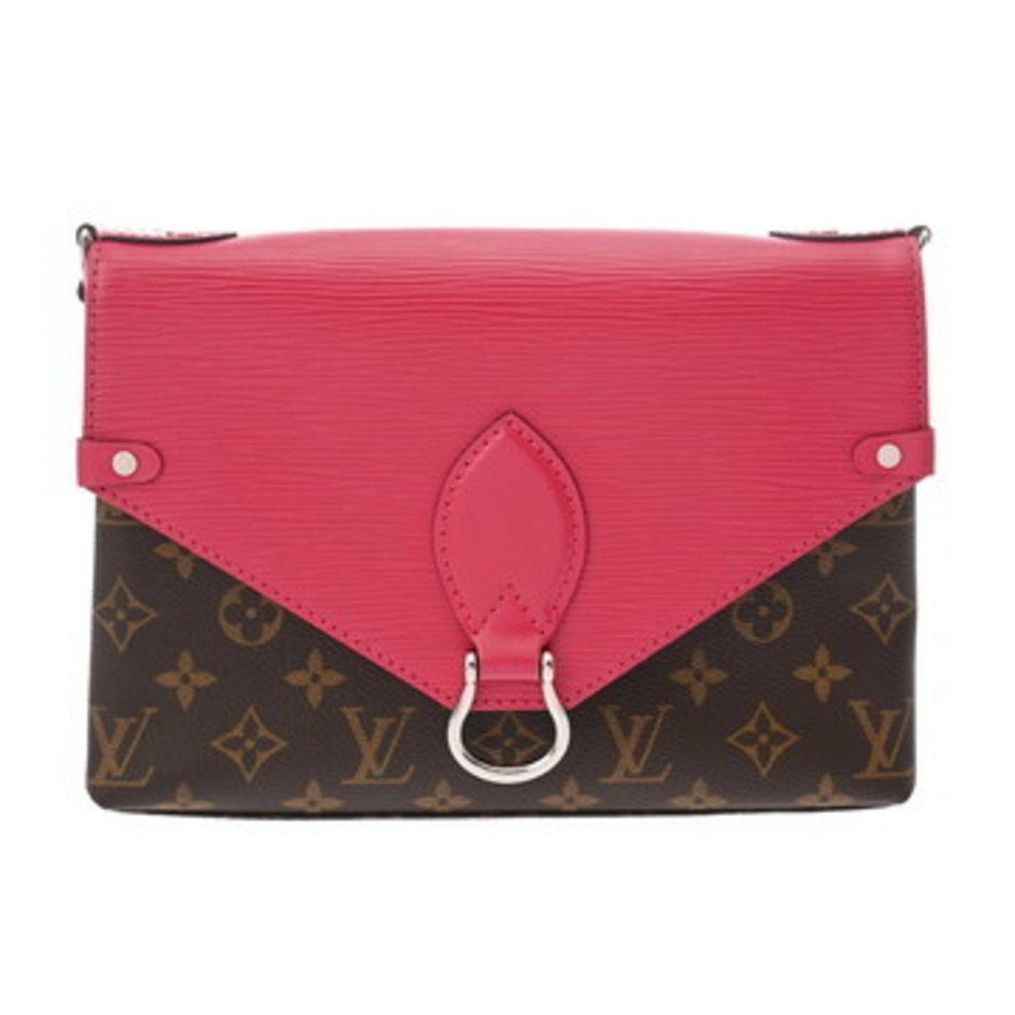 Louis Vuitton Monogram X Epi Saint Michel Freesia M43578 Women's Canvas Leather Shoulder Bag