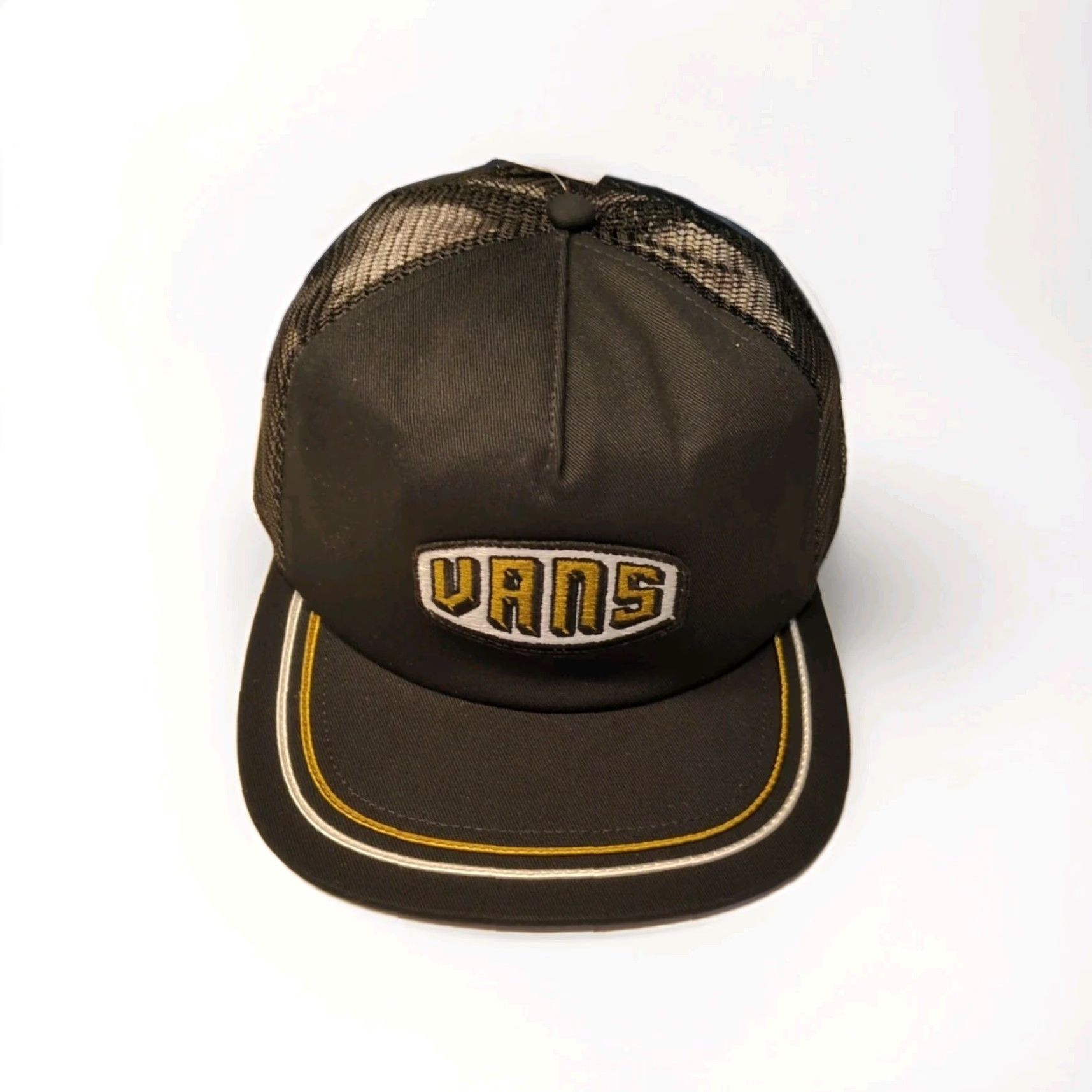 Vans VANS Hat Baseball Cap Off The Wall Rare Black Gold Mint Condition Adjustable One Size Men Size ONE SIZE - 3 Thumbnail