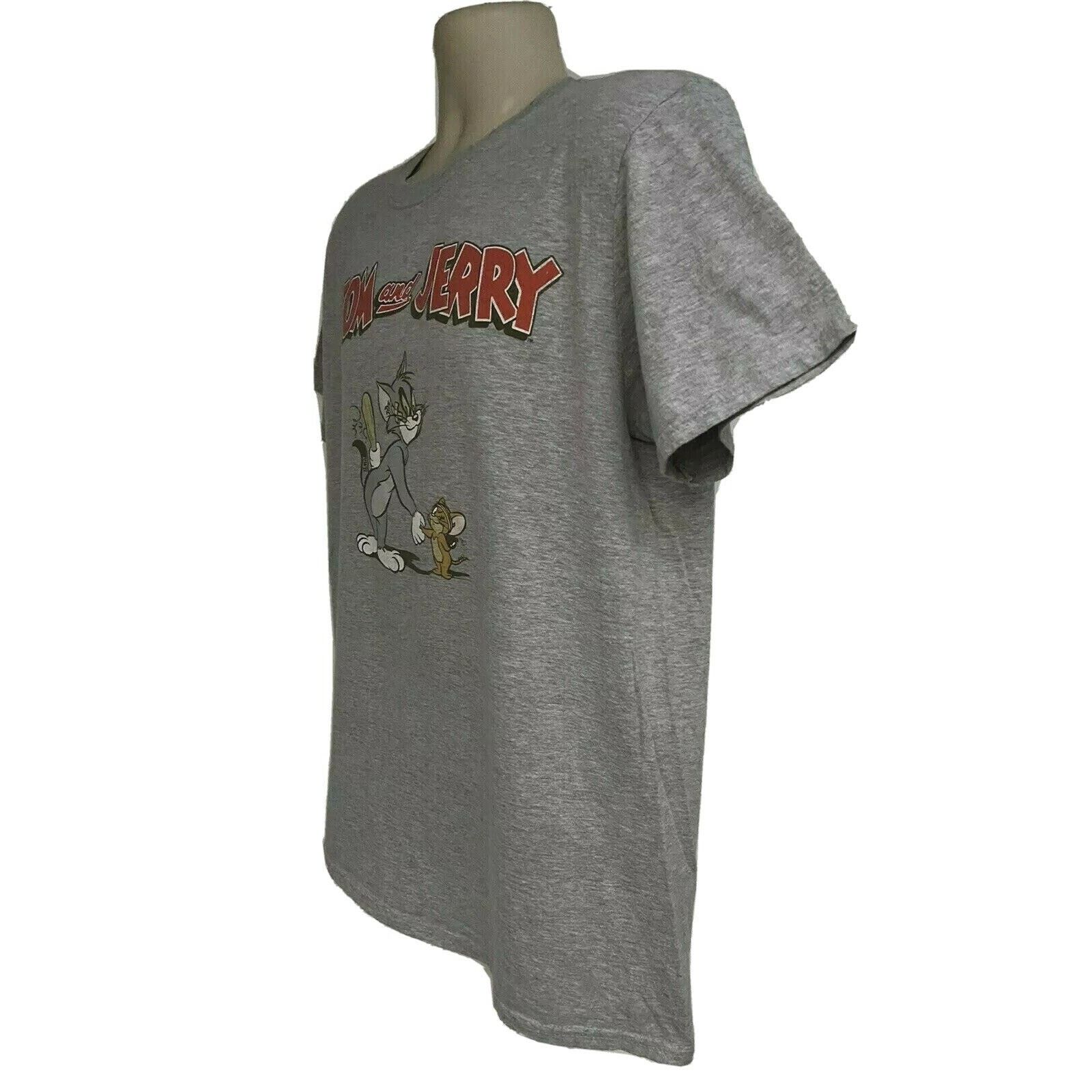 Other Tom & Jerry Gray Graphic T-Shirt Large TV Cartoon Cat Mouse Size US L / EU 52-54 / 3 - 3 Thumbnail