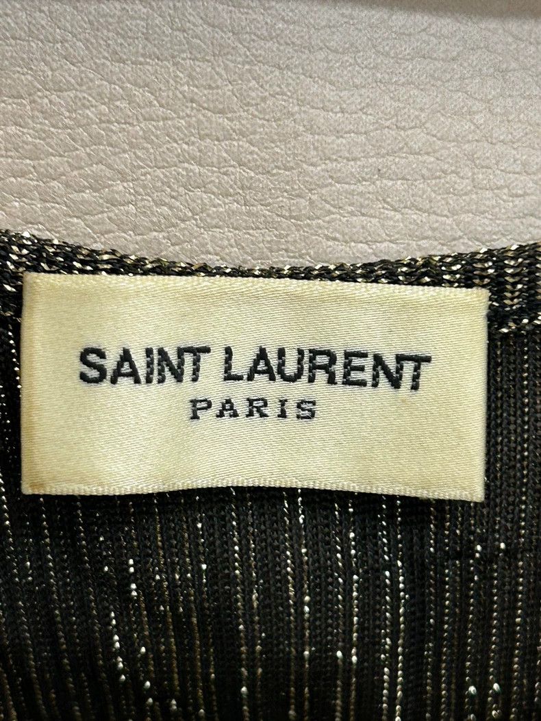 Yves Saint Laurent Saint Laruent size xl 19ss Gold Thread Spring/Summer Vest 2 Size 36R - 2 Thumbnail