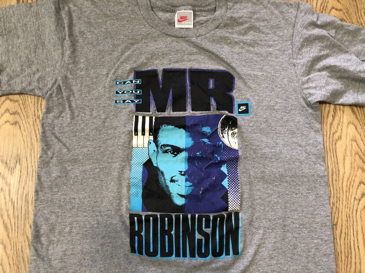 Nike × Vintage Vintage 90’s Nike NBA Mr Robinson tee Size US M / EU 48-50 / 2 - 2 Thumbnail