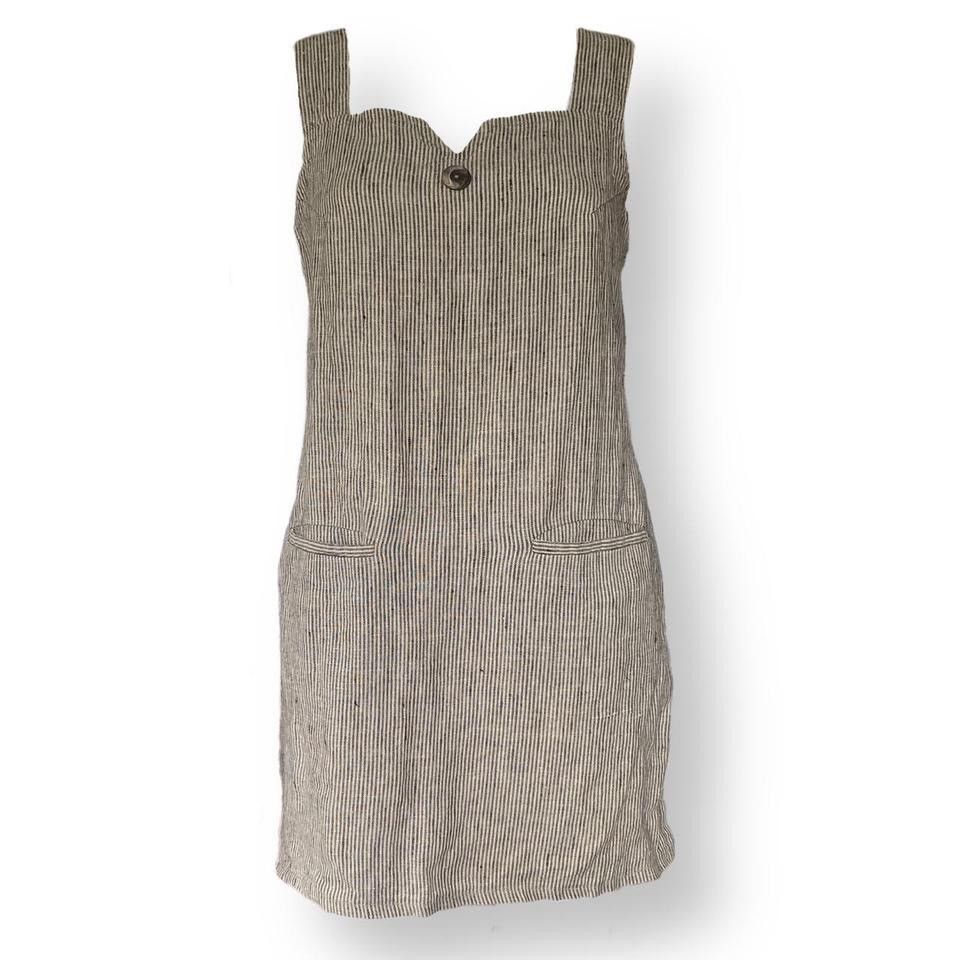 Vintage LINNEN Dress Swedish Design Size S / US 4 / IT 40 - 2 Thumbnail