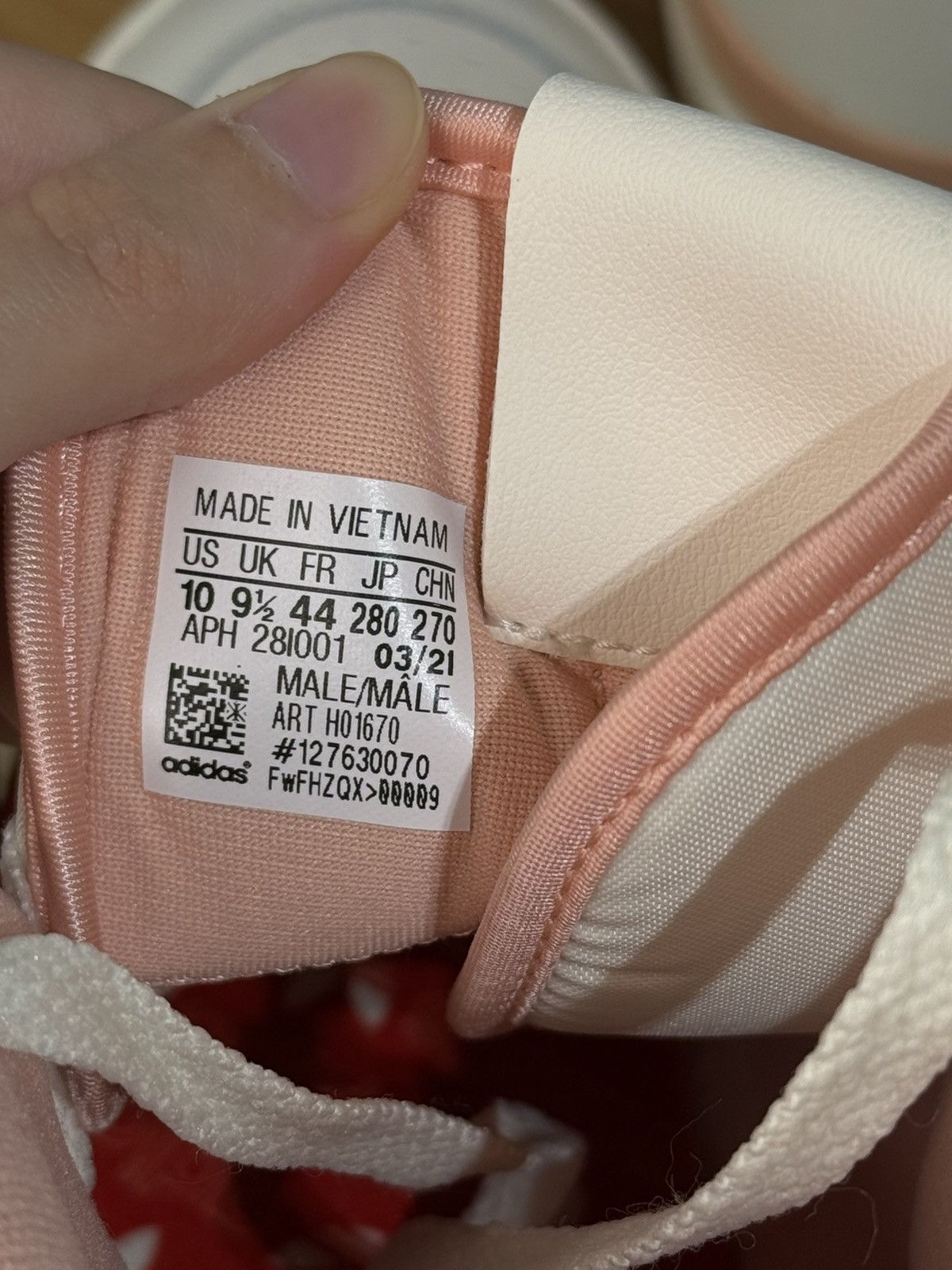 Adidas adidas Forum 84 Hi Off White Pink Red Size US 10 / EU 43 - 6 Thumbnail