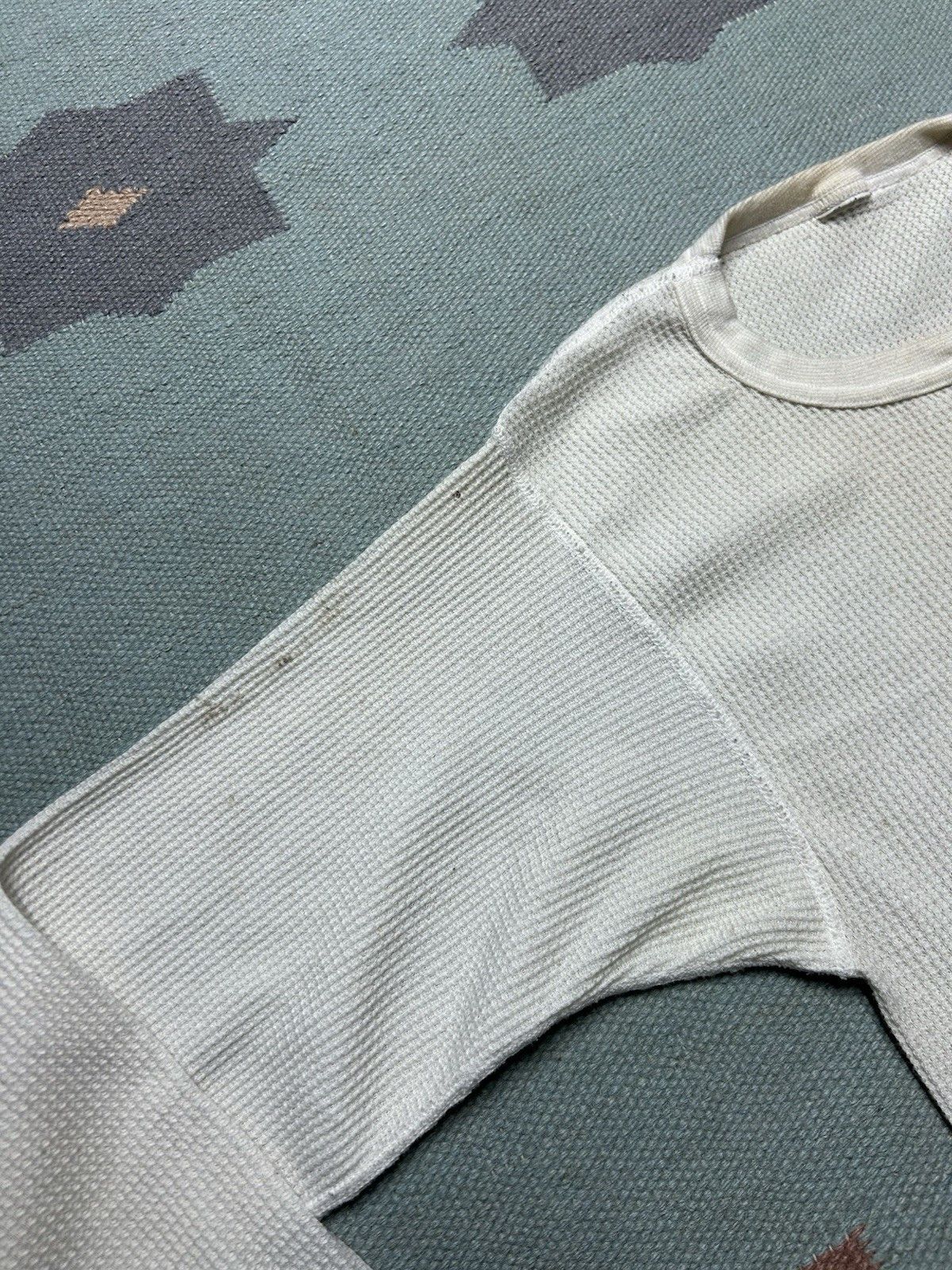 Vintage Vtg waffle knit thermal shirt base layer distressed large Size US L / EU 52-54 / 3 - 6 Thumbnail