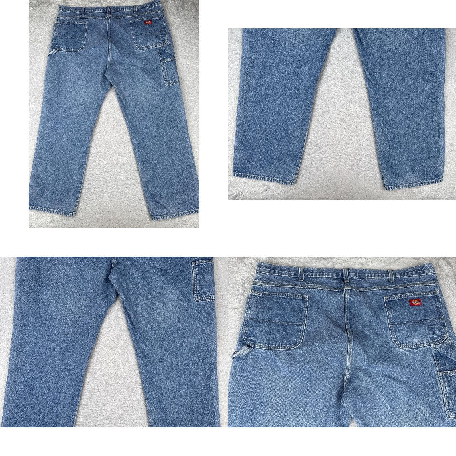 Dickies Dickies Jeans Mens 44x31 Blue Carpenter Workwear Utility Hammer Loop Relaxed Fit Jeans Mens Blue 5-Pocket Dickies USA Size US 44 / EU 60 - 10 Thumbnail