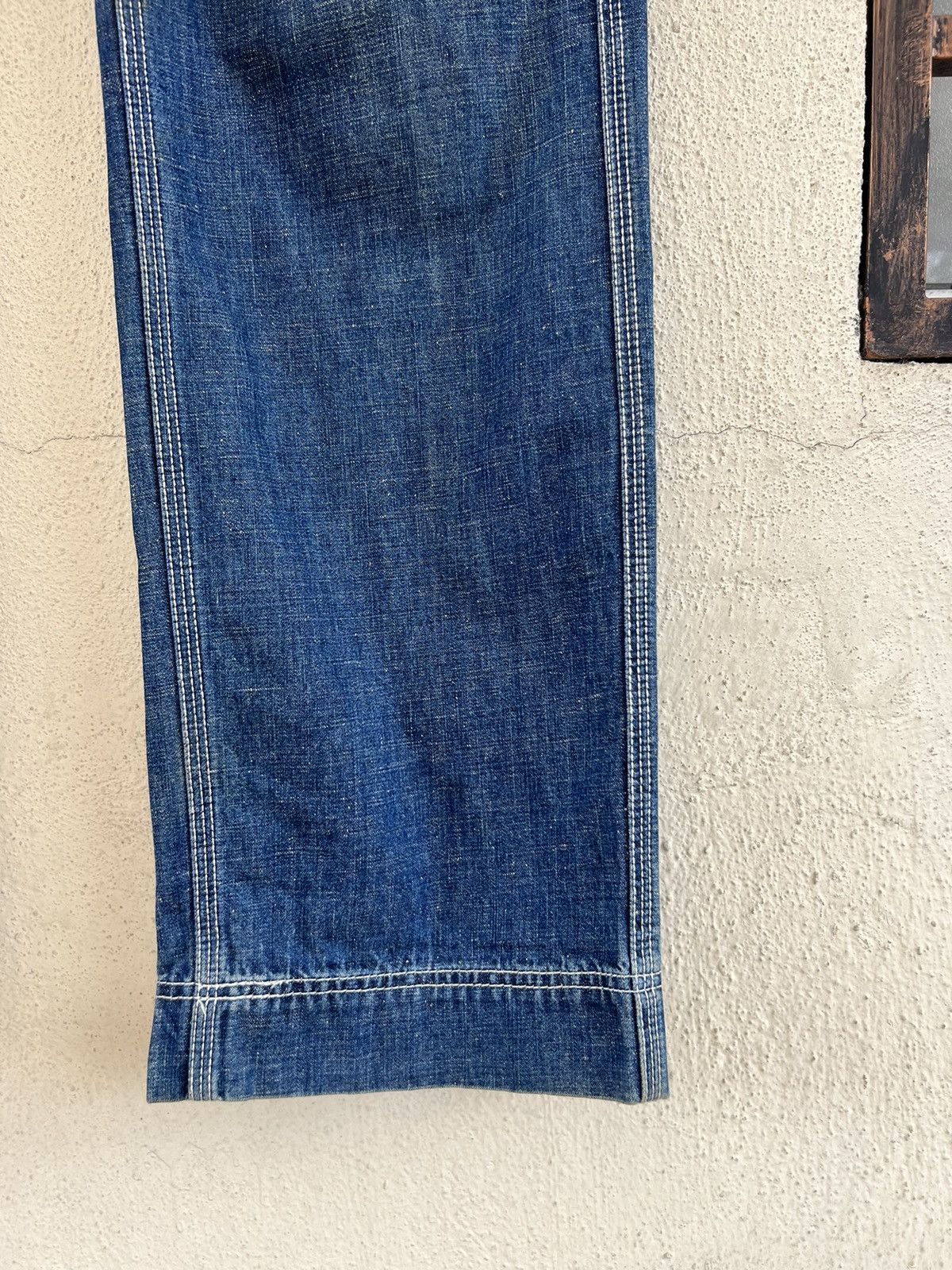 Vintage SACRIFICE Japan Union Made Dirty Muddy Denim Sailor Jeans Size US 34 / EU 50 - 13 Thumbnail