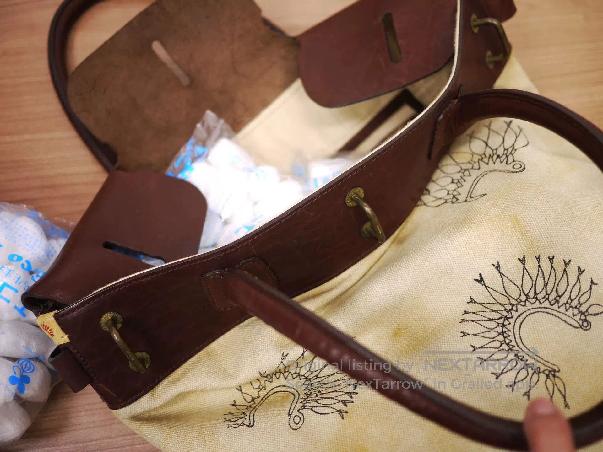 Visvim visvim mail satchel canvas bag beige. Size ONE SIZE - 6 Thumbnail