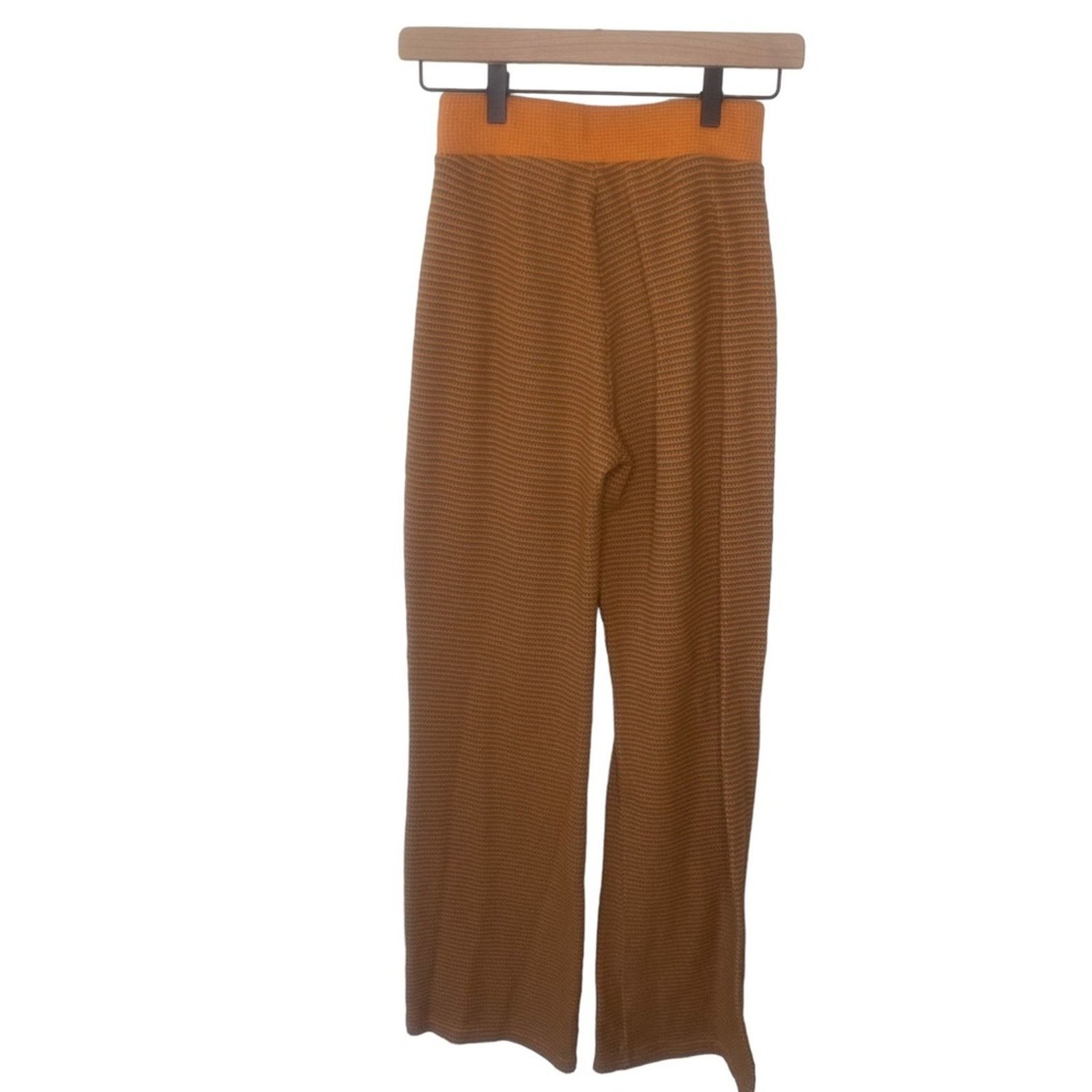 Zara ZARA Striped Crop Top & High Waist Pull on Pants Set SMall Size 26" / US 2 / IT 38 - 3 Thumbnail