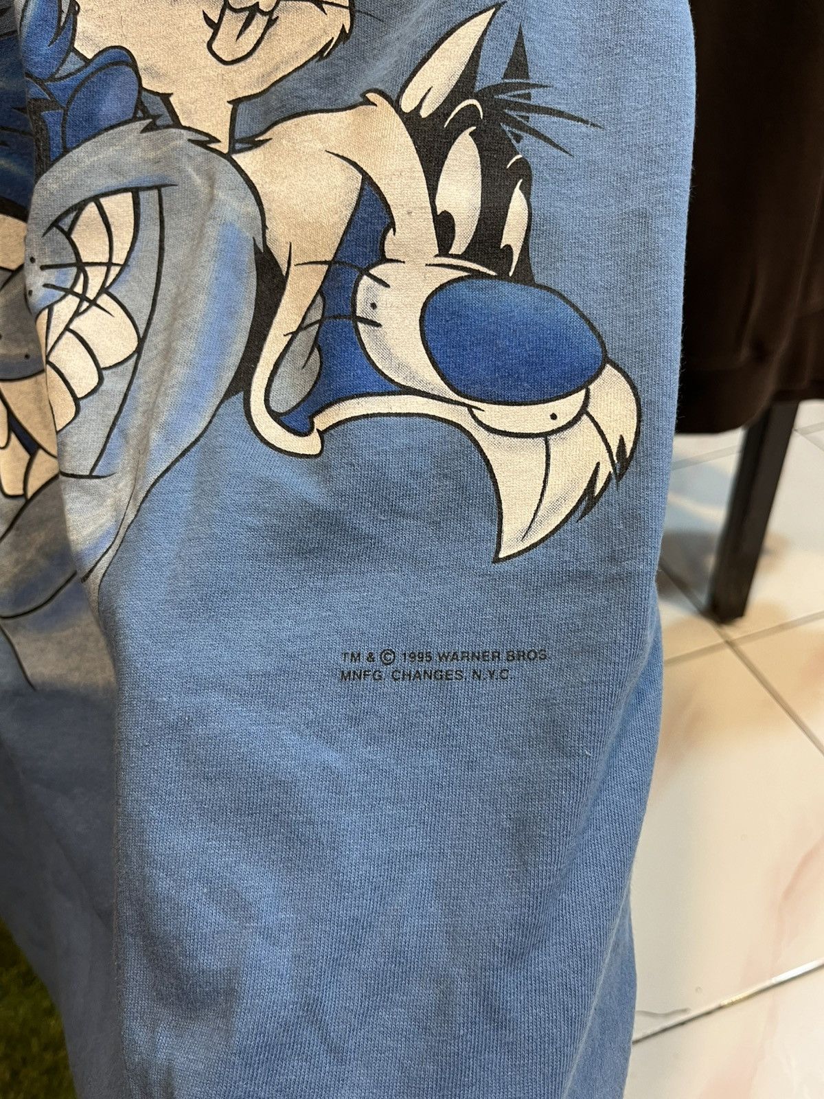 Changes × Vintage × Warner Bros VIBTAGE T SHIRT LOONEY TUNES 1995 Size US L / EU 52-54 / 3 - 3 Thumbnail
