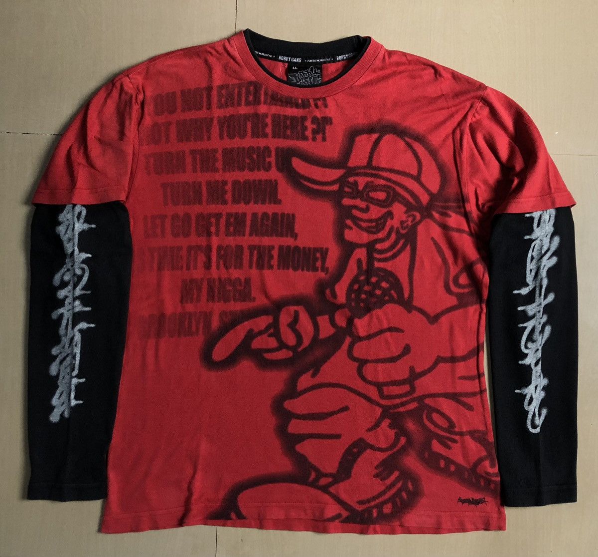 Other Vintage Bobby Gang Overprint Double Layer Longsleeve Size US L / EU 52-54 / 3 - 1 Thumbnail