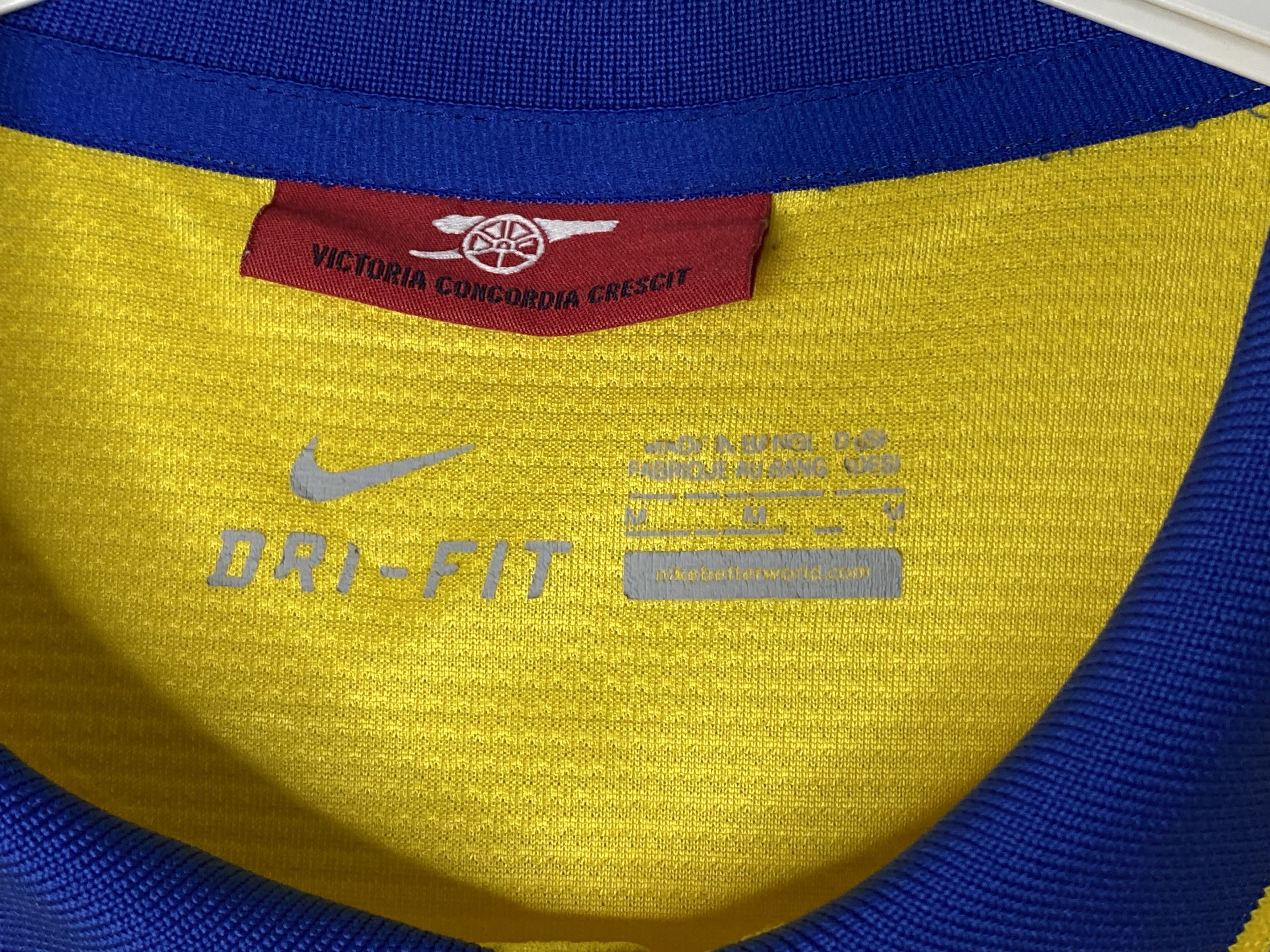 Nike ARSENAL 2013 2014 AWAY FOOTBALL SHIRT SOCCER JERSEY Size US M / EU 48-50 / 2 - 7 Thumbnail