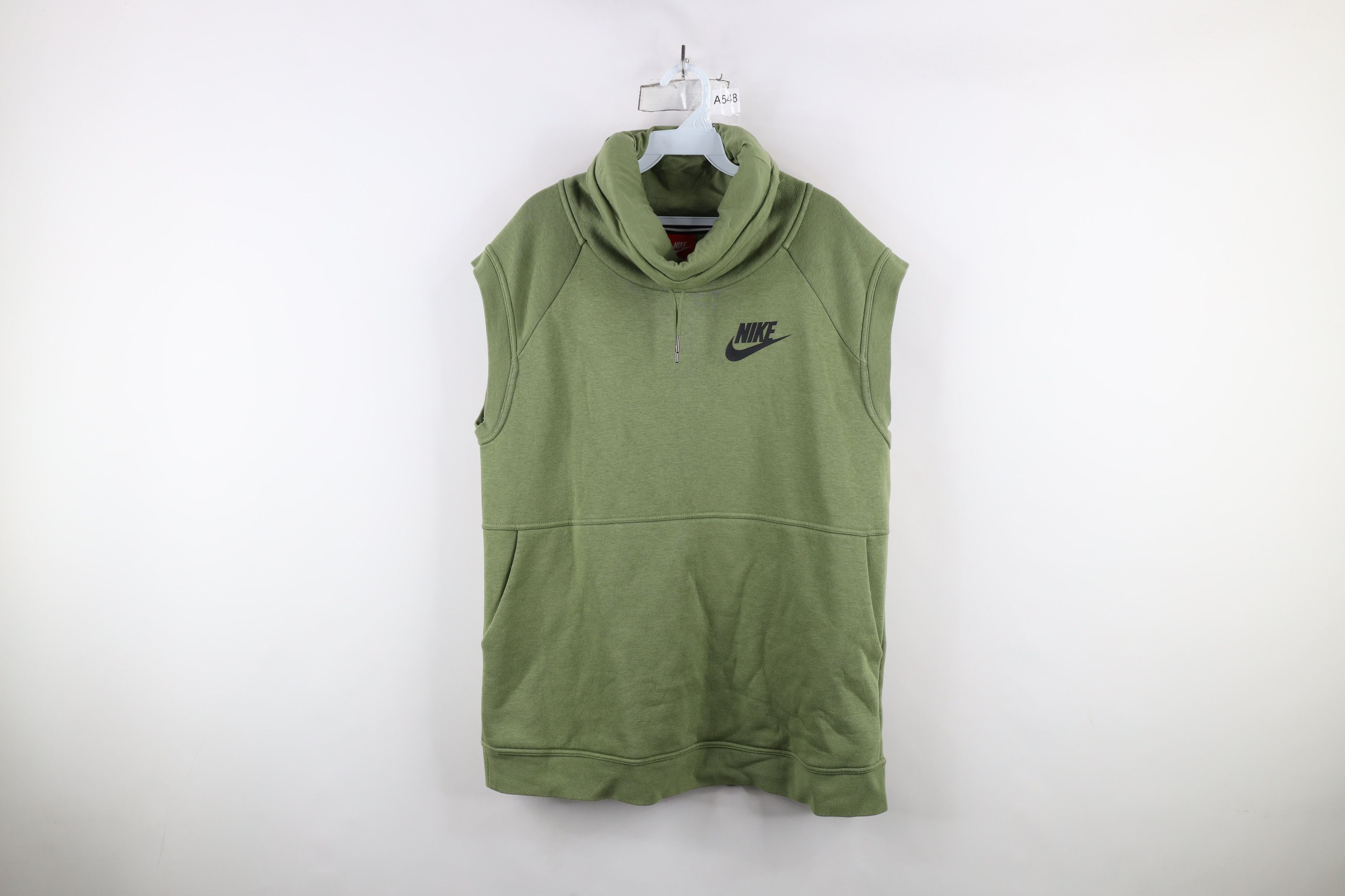 Nike × Vintage Nike Scott Mini Swoosh Funnel Neck Sleeveless Sweatshirt Size M / US 6-8 / IT 42-44 - 1 Thumbnail