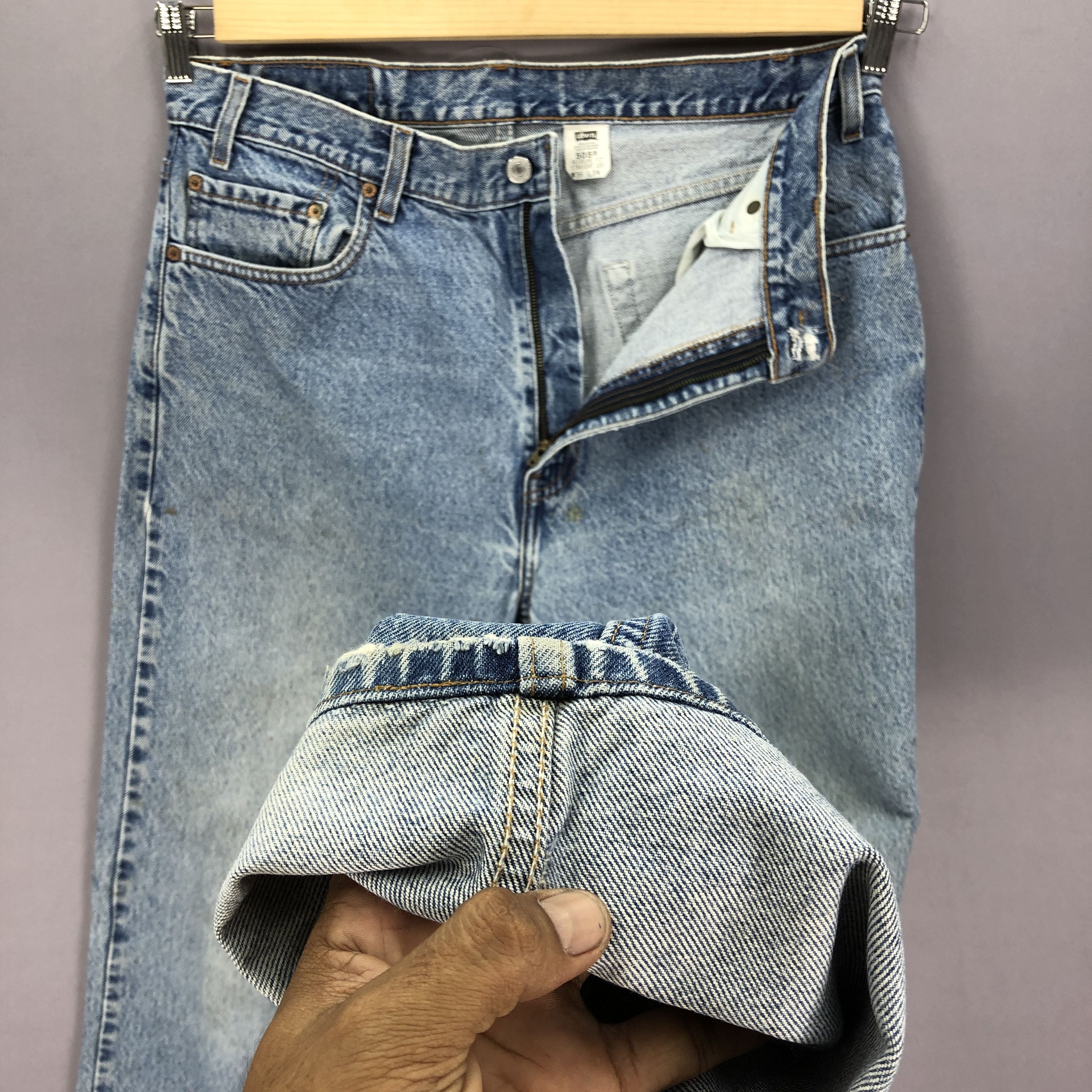 Levi's × Vintage Vintage Levis Stonewash Jeans Levi's Faded Light Wash Denim Size US 34 / EU 50 - 8 Thumbnail