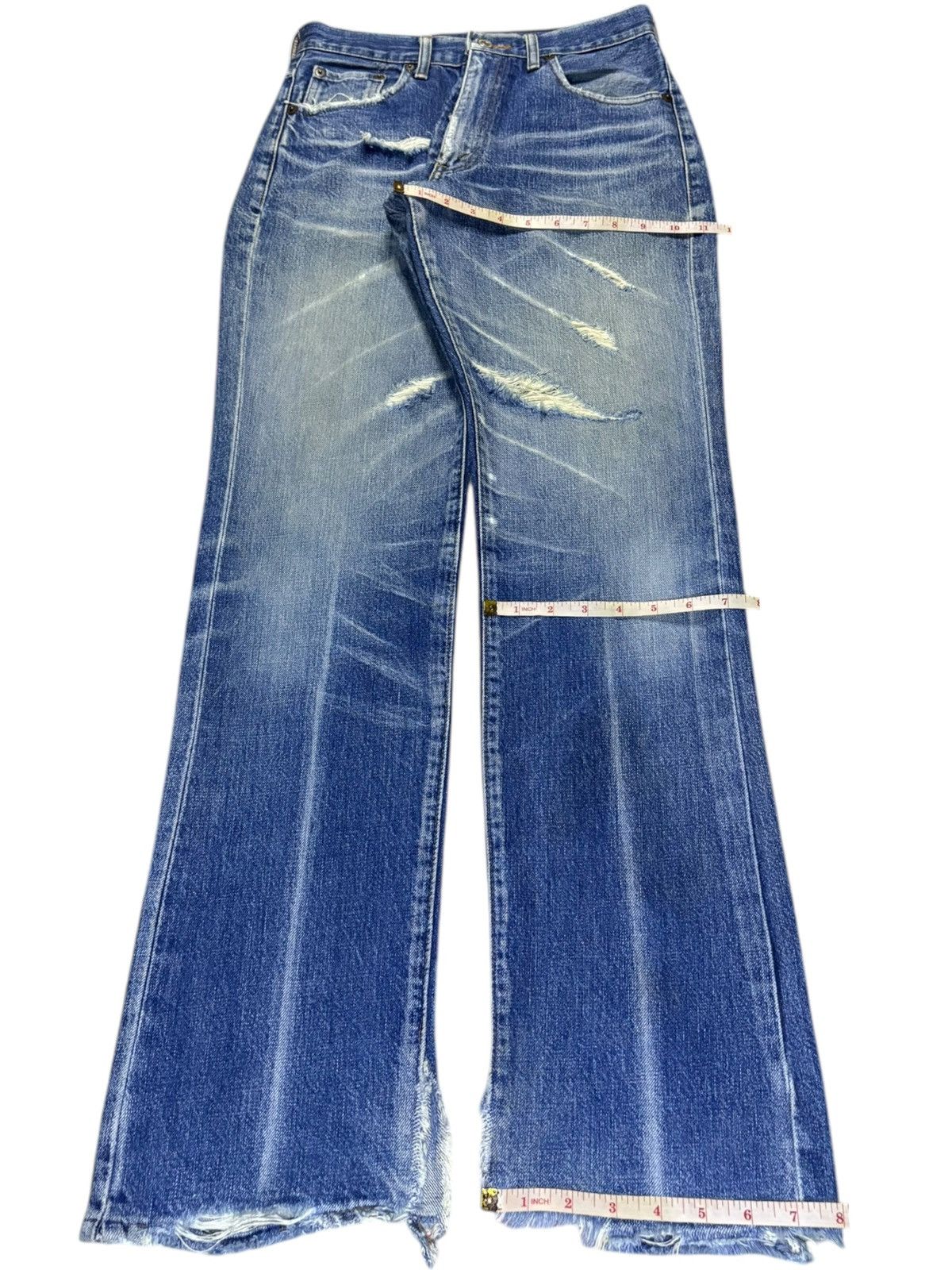 Levi's Vintage 90s Levis 502xx Selvedge Blue Wash Loose Jeans Size US 28 / EU 44 - 16 Thumbnail