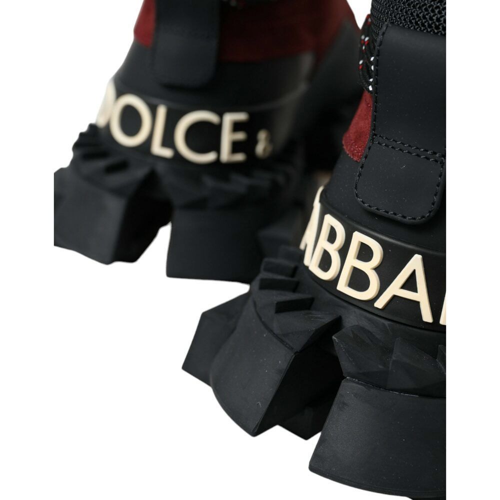 Dolce & Gabbana Dolce & Gabbana Burgundy Leather High Top Sneakers Size US 6 / EU 39 - 5 Thumbnail