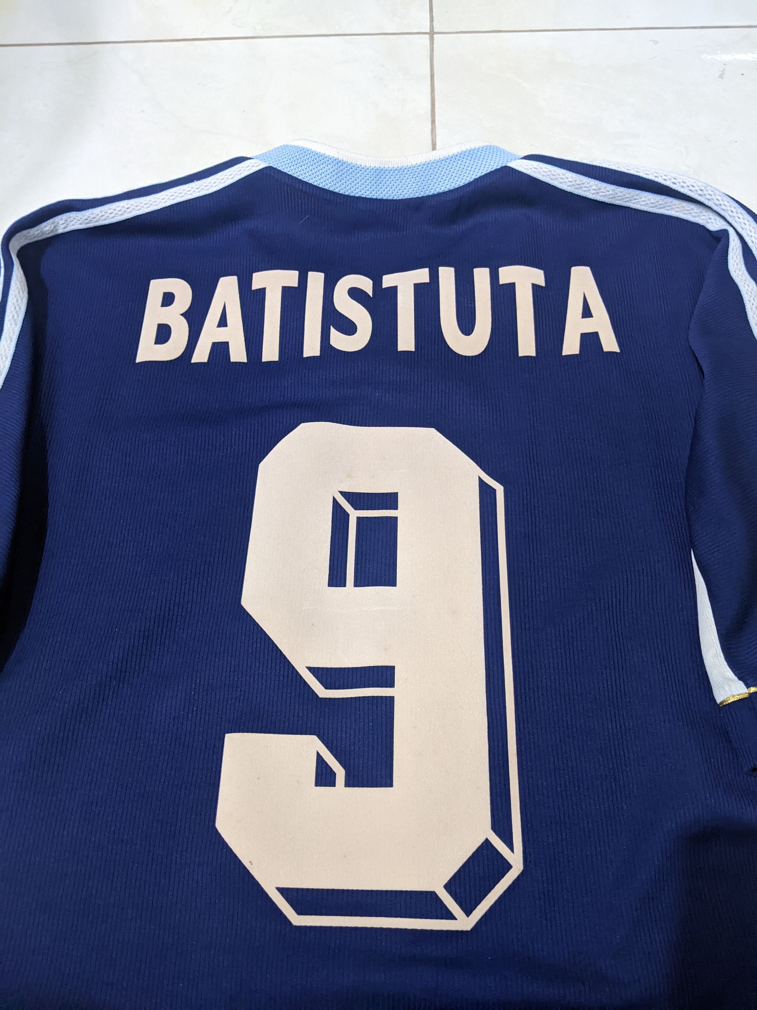 Adidas Argentina world cup 1998 Batistuta Jersey football shirt Size US L / EU 52-54 / 3 - 4 Thumbnail
