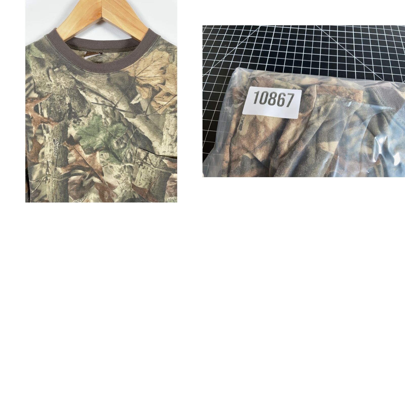 Vintage VINTAGE Ranger Camouflage Long Sleeve T-Shirt Green Pocket Crew Neck Men XL Large 90s Size US L / EU 52-54 / 3 - 9 Thumbnail
