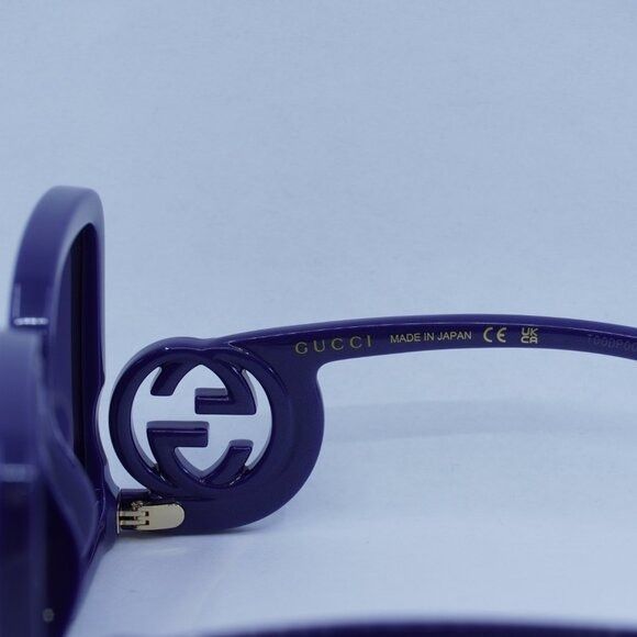 Gucci 🕶️ New Gucci GG1326S 006 Sunglasses - Violet Frame Size ONE SIZE - 7 Thumbnail