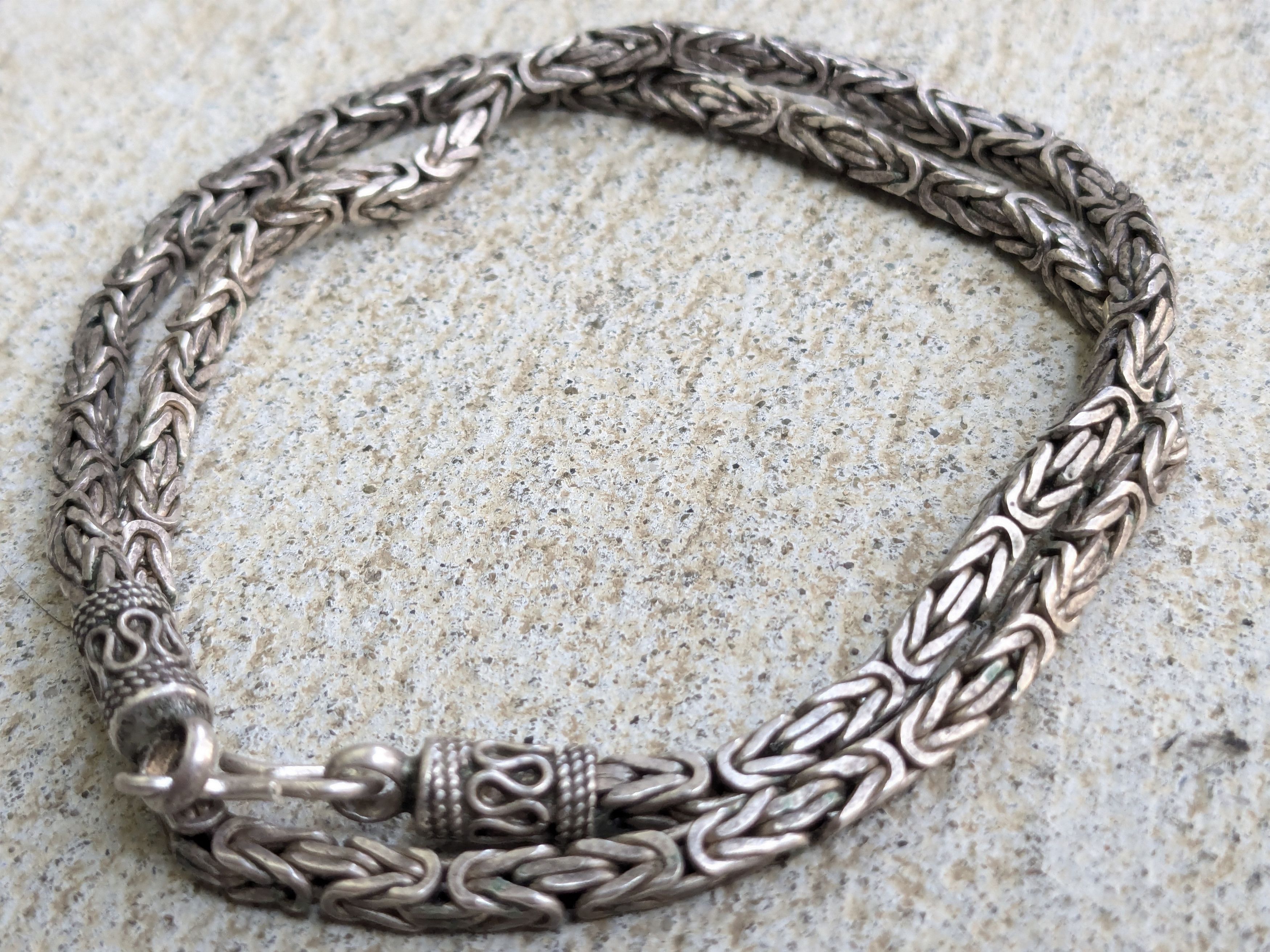 Other Byzantine Silver Choker Necklace 18" Size ONE SIZE - 3 Thumbnail