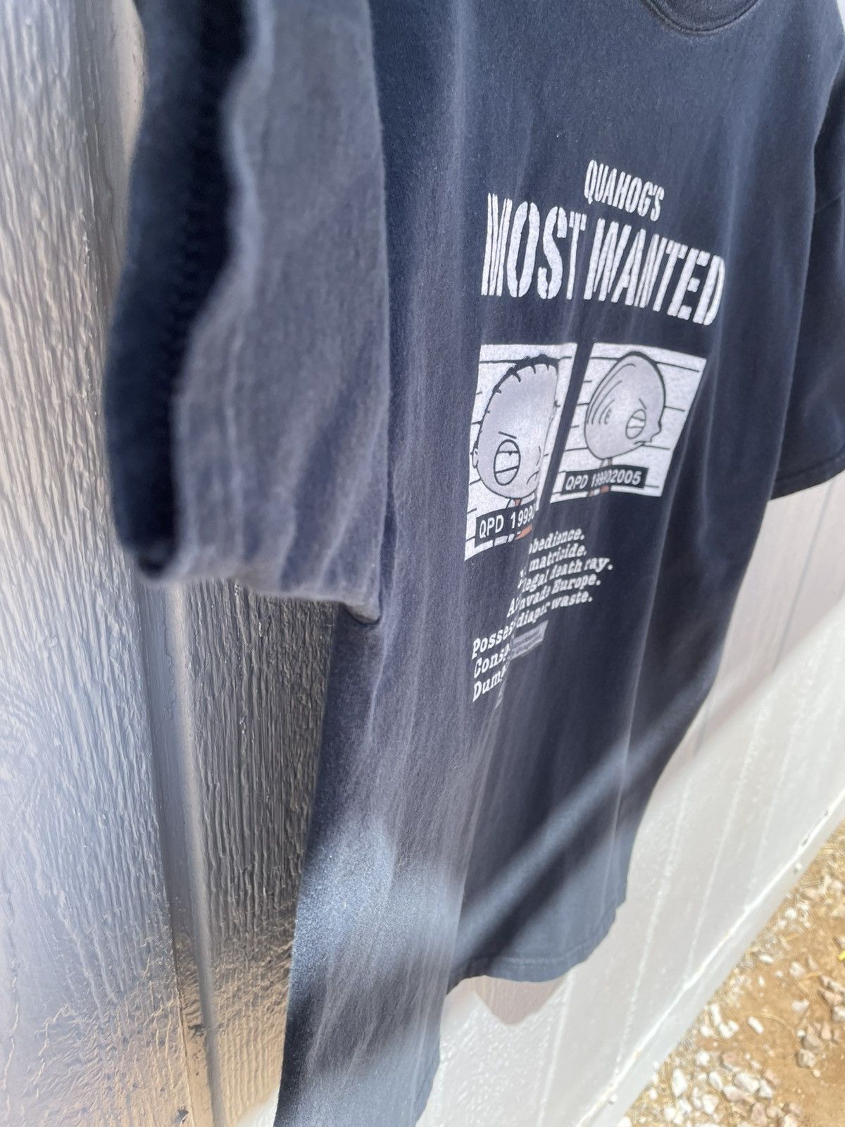 Gildan Vintage 2000s Family Guy Most Wanted Stewie L/ Black T-shirt Size US L / EU 52-54 / 3 - 5 Thumbnail