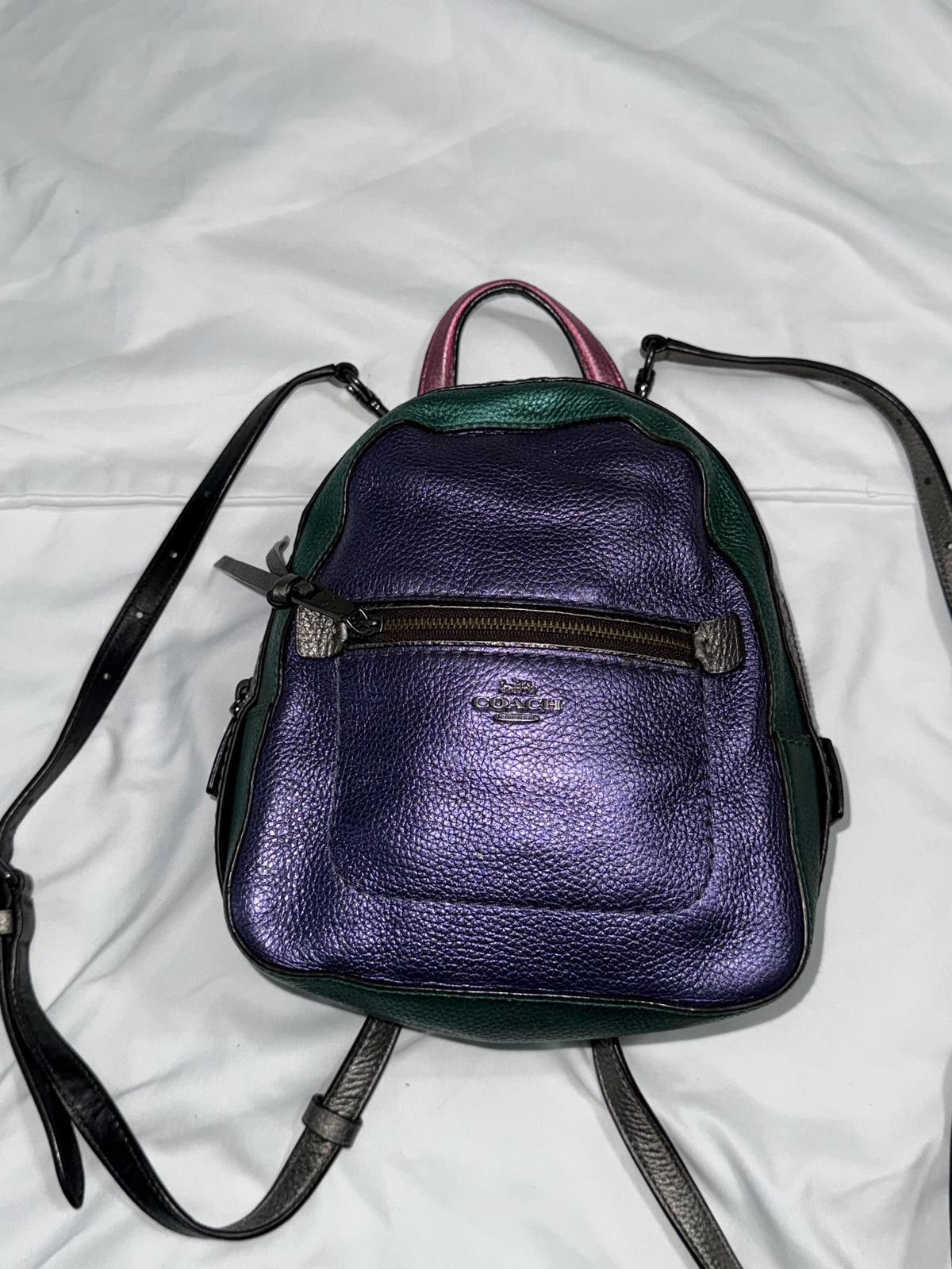 Coach F49122 Andi Backpack In Colorblock Coach Andi Colorblock Metallic Leather | Mercari main image 2