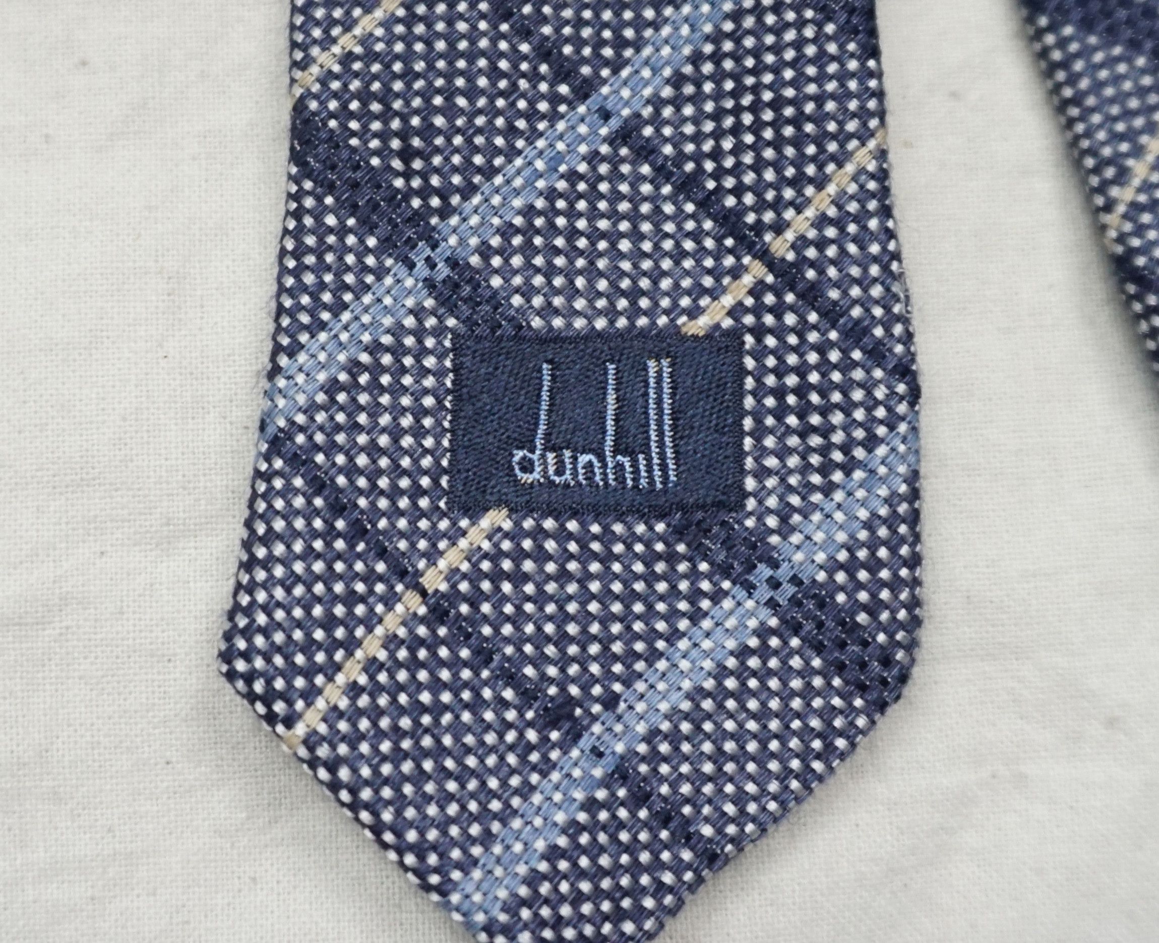 Alfred Dunhill Dunhill Checker Pattern Necktie Size ONE SIZE - 5 Thumbnail