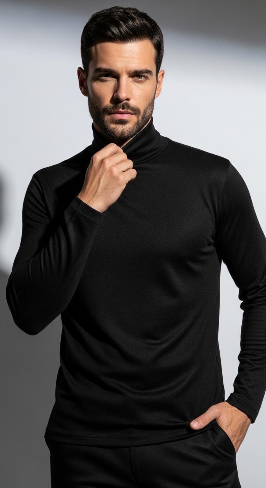 Other Black Turtleneck Sweater for Men, many sizes available-NWOT Size US M / EU 48-50 / 2 - 1 Thumbnail