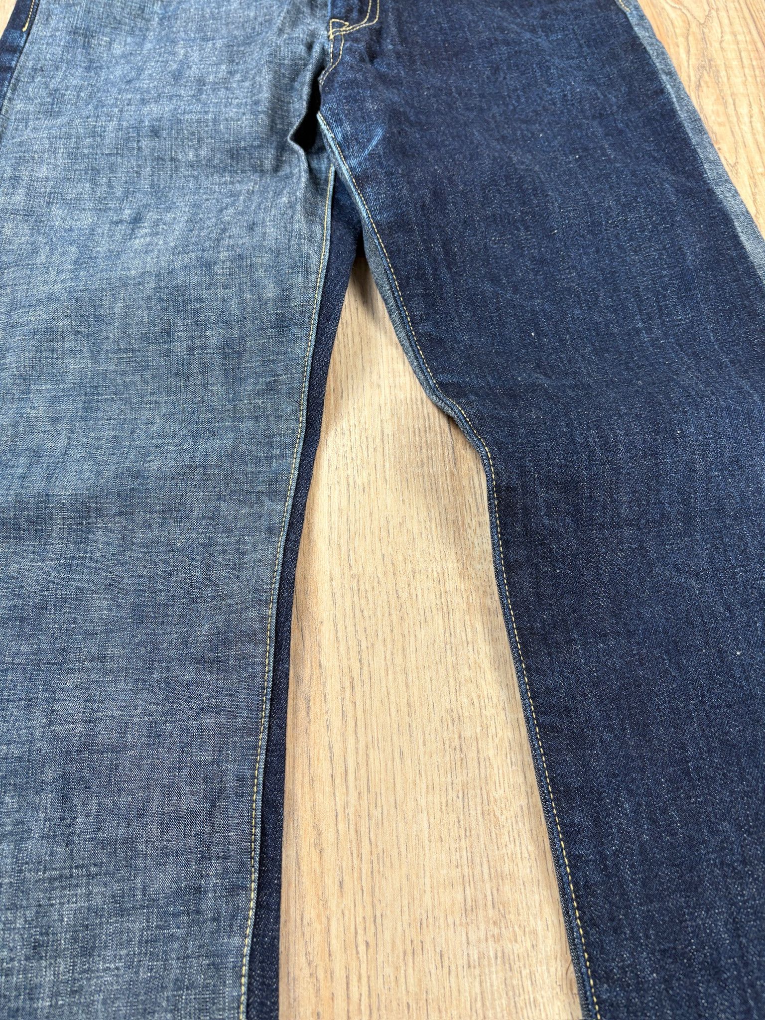 Kapital Kapital Two-tone Raw Unused Jeans Indigo Size US 30 / EU 46 - 11 Thumbnail