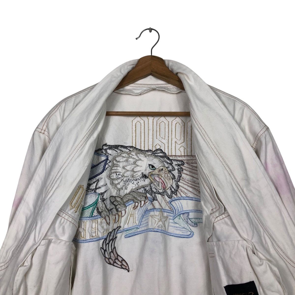 Japanese Brand × Vintage 📌Vintage Bomber Jacket Angelo Embroidered Big Logo Size US L / EU 52-54 / 3 - 15 Thumbnail