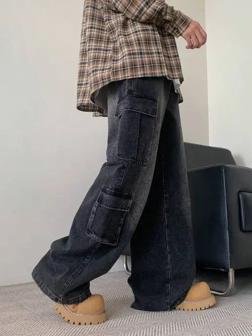 Jean Cargo Baggy Denim 90sl Pants Oversized Size US 32 / EU 48 - 2 Thumbnail