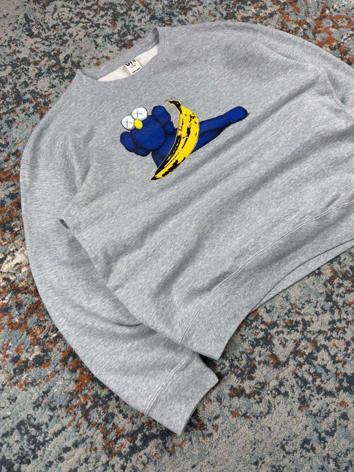 Andy Warhol × Kaws × Uniqlo Uniqlo x Kaws x Andy Warhol graphic crewneck sweatshirt boxy Size US M / EU 48-50 / 2 - 3 Thumbnail