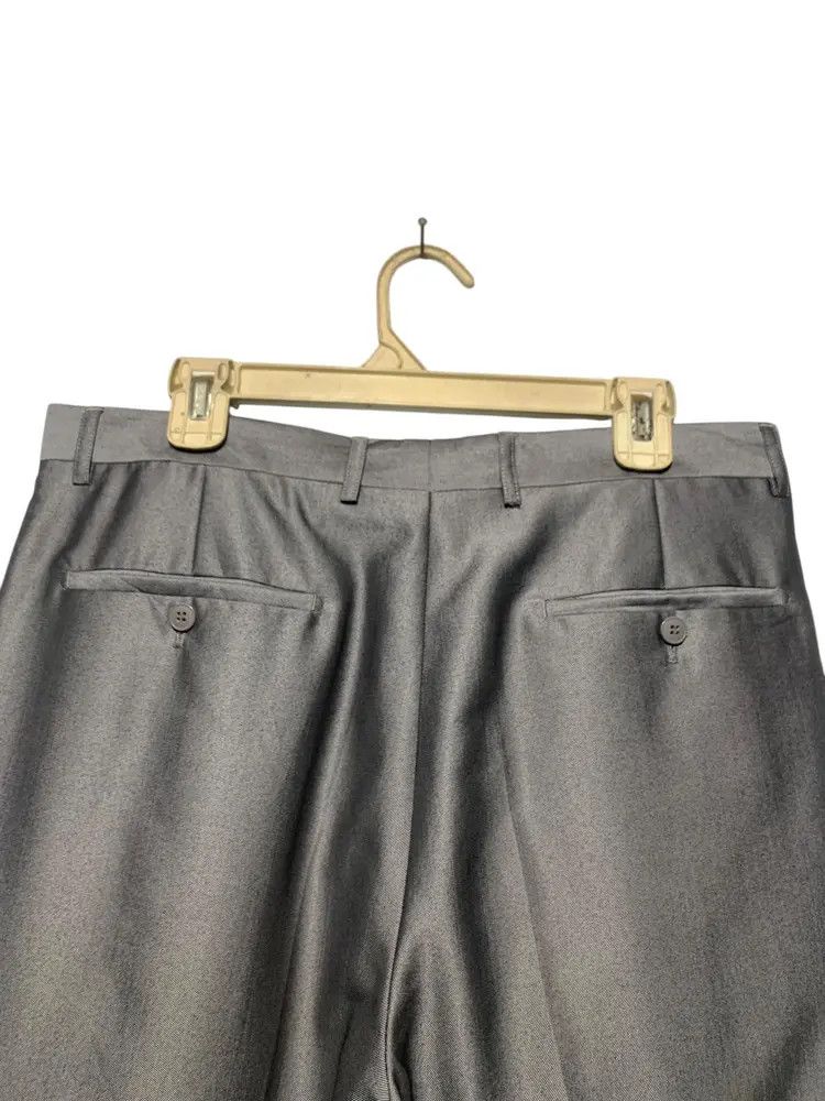 Ermenegildo Zegna 2001 Ermenegildo Zegna pleated silver wool trousers Size US 35 - 6 Thumbnail