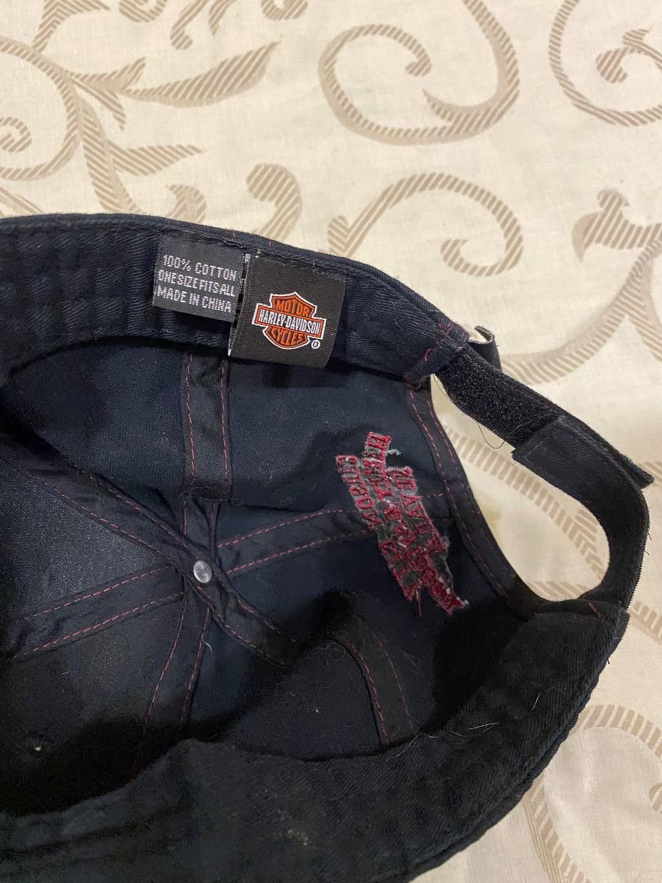 Harley Davidson Harley-Davidson Motorcycles Embroidered Black Dad Cap Hat Size ONE SIZE - 12 Thumbnail
