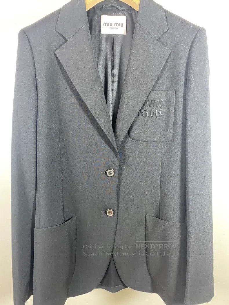 Miu Miu Miu Miu 38 Patch letter suit jacket Size M / US 6-8 / IT 42-44 - 4 Thumbnail