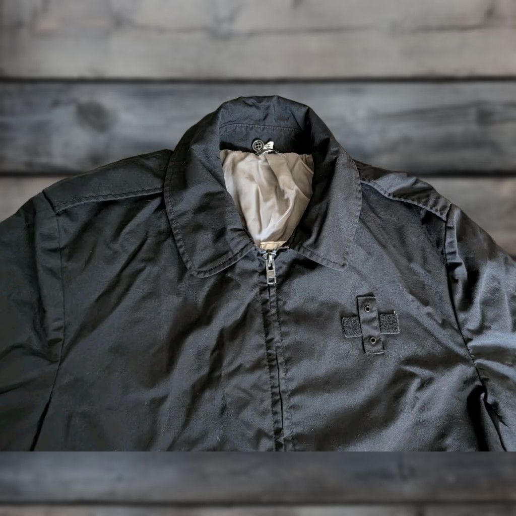 Vintage VINTAGE Blauer Bomber Jacket Men’s 44L Black Full Zip Polyester Police Security 90s Size US S / EU 44-46 / 1 - 1 Thumbnail
