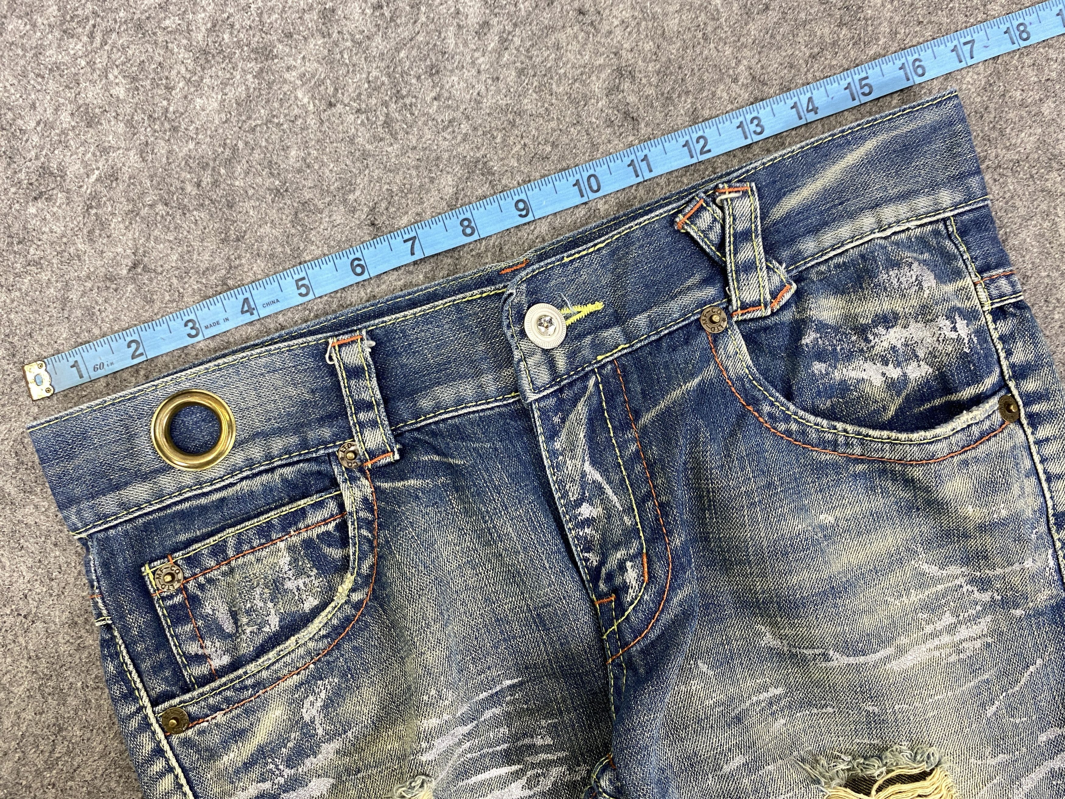 Japanese Brand Faded Blue Vintage Agate Label Flare Jeans 33x30.5 - JN3269 Size US 33 - 5 Thumbnail