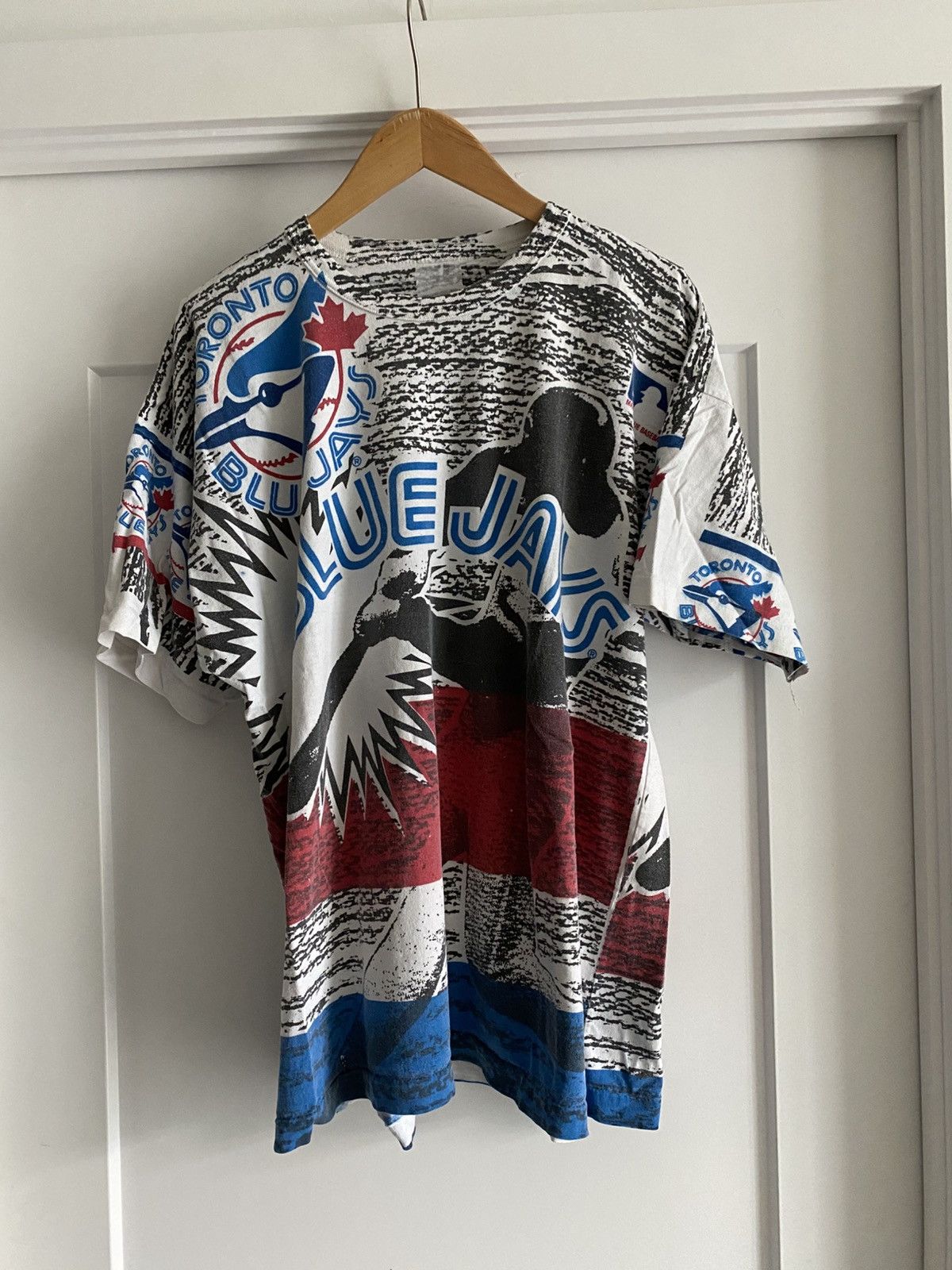 Vintage Toronto Blue Jays 90s All-over print Shirt Size US XL / EU 56 / 4 - 1 Thumbnail