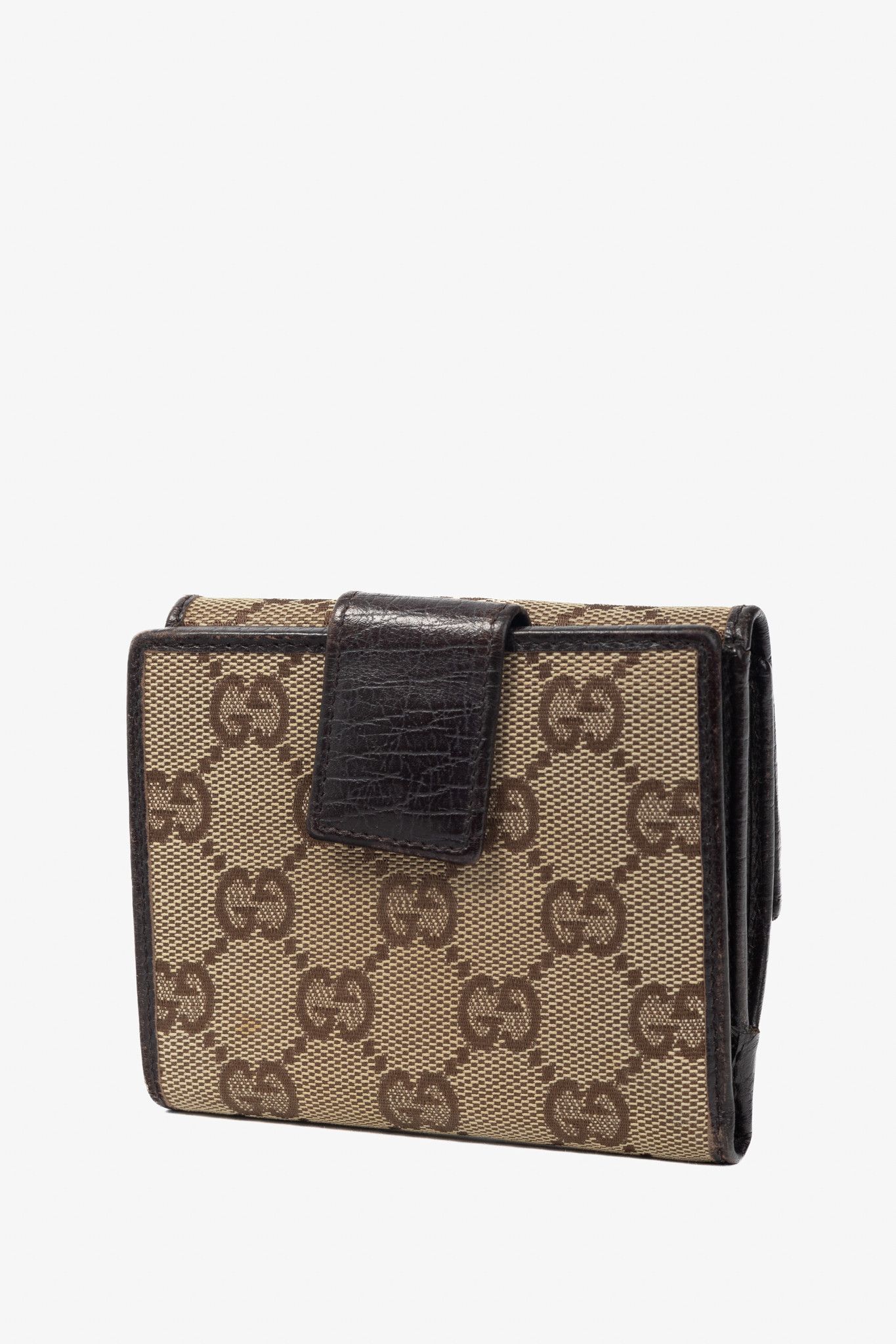 Gucci Gucci Beige GG Canvas Bamboo Bifold Wallet Size ONE SIZE - 3 Thumbnail