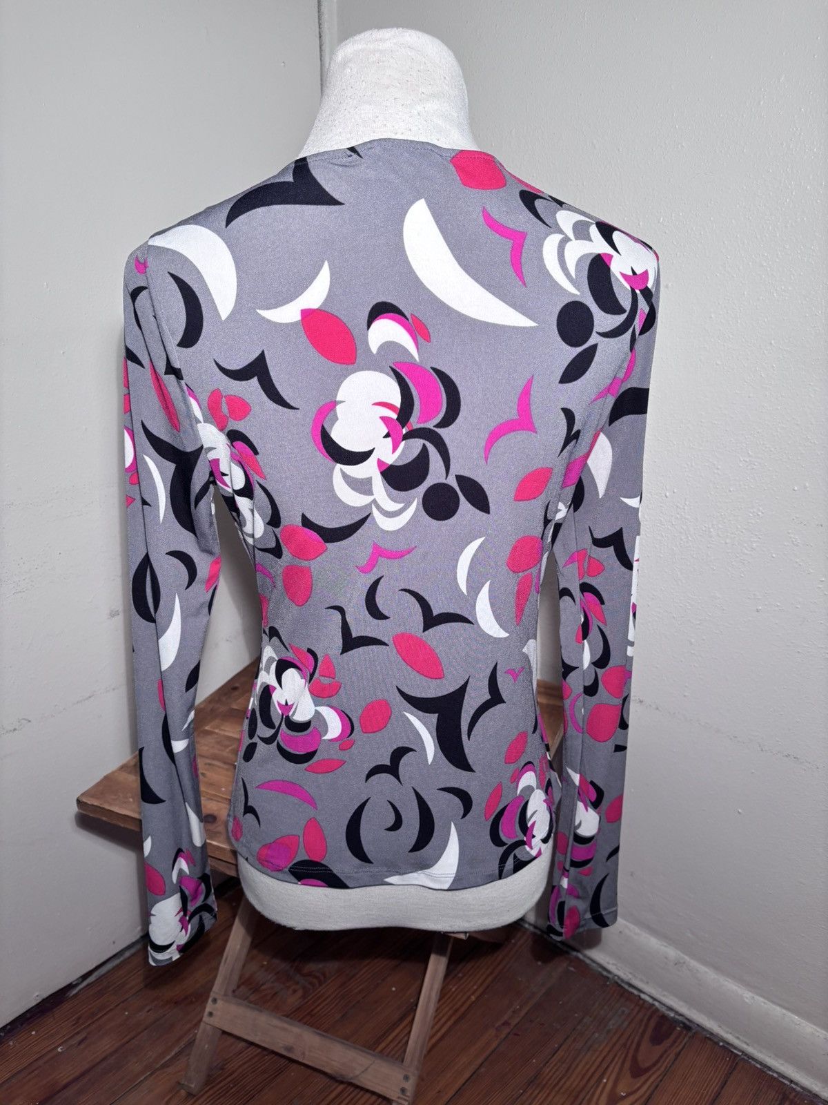Kenneth Cole Kenneth Cole Printed Wrap Blouse Size S / US 4 / IT 40 - 5 Thumbnail