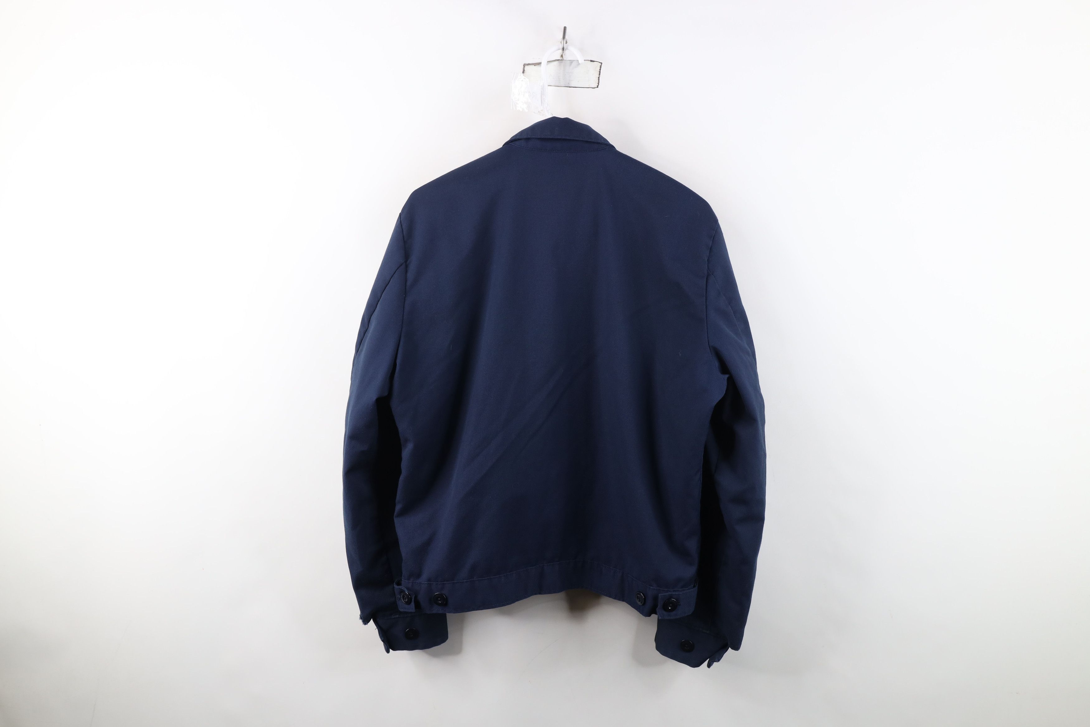 Vintage Vintage 60s 70s Workwear Mechanic Bomber Jacket Blue USA Size US XXL / EU 58 / 5 - 15 Thumbnail