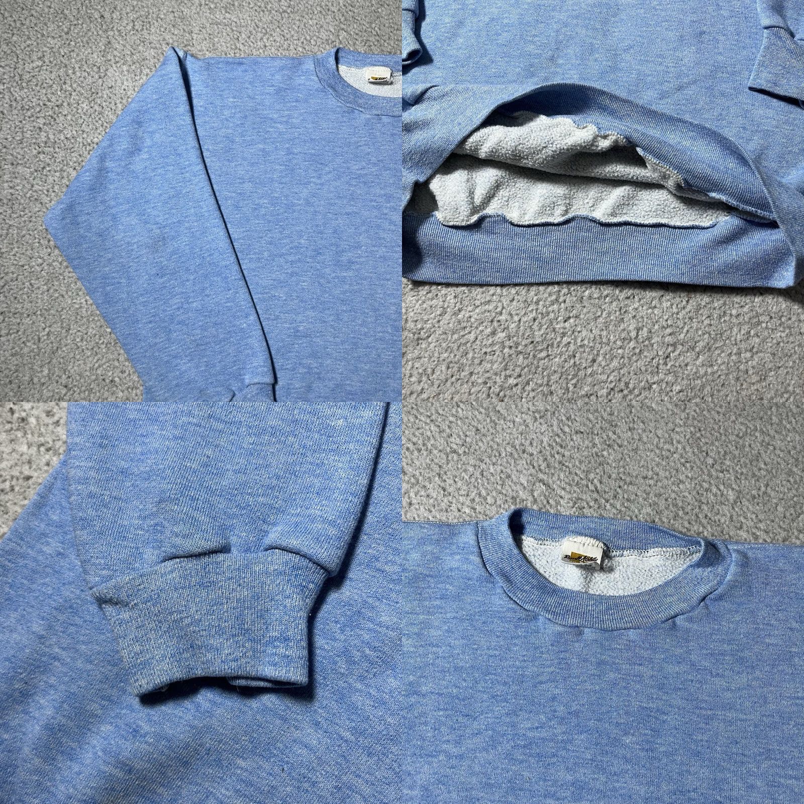 Russell Athletic VINTAGE Russell Athletic Sweatshirt Mens XL Blue Crewneck Pullover USA 70s 80s Retro Sports Shirt Size US XL / EU 56 / 4 - 9 Thumbnail