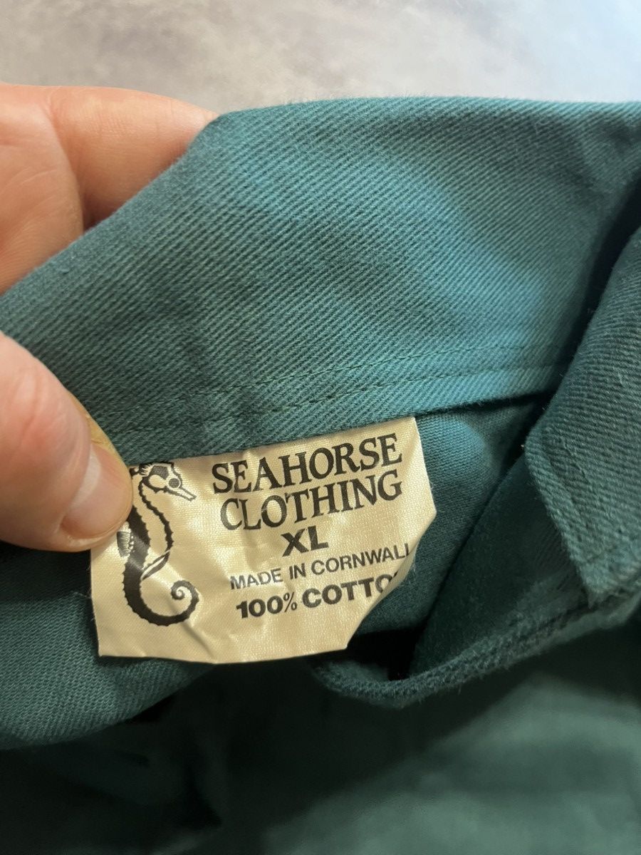 Vintage Vintage Seahorse Clothing Cornwall Fisherman Smock Shirt Size US XL / EU 56 / 4 - 4 Thumbnail