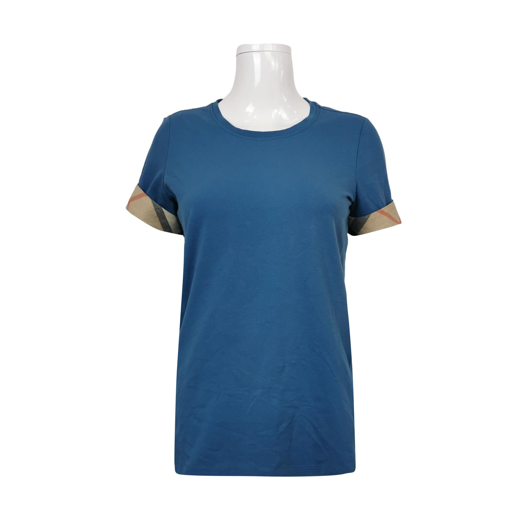 Burberry Burberry Brit Cotton Color-Blocked T-Shirt 0079 Size US M / EU 48-50 / 2 - 1 Thumbnail