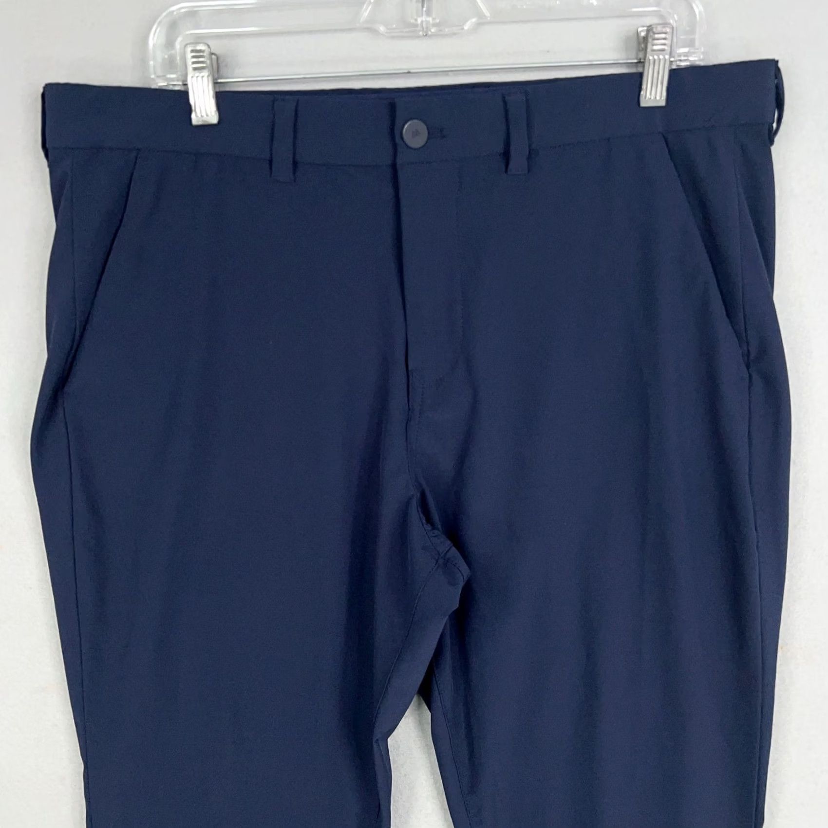 Mizzen+Main Mizzen Main Pants Mens 36x30 Navy Blue Helmsman Slim Performance Stretch Golf Size US 36 / EU 52 - 2 Thumbnail