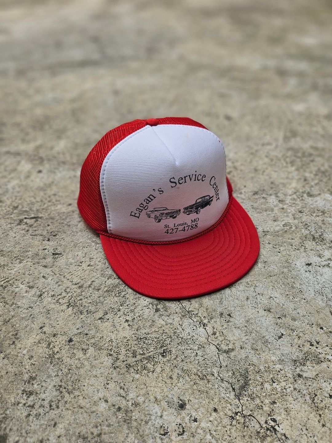 Nissan Vintage Eagan's Service Center Trucker hat Size ONE SIZE - 2 Thumbnail