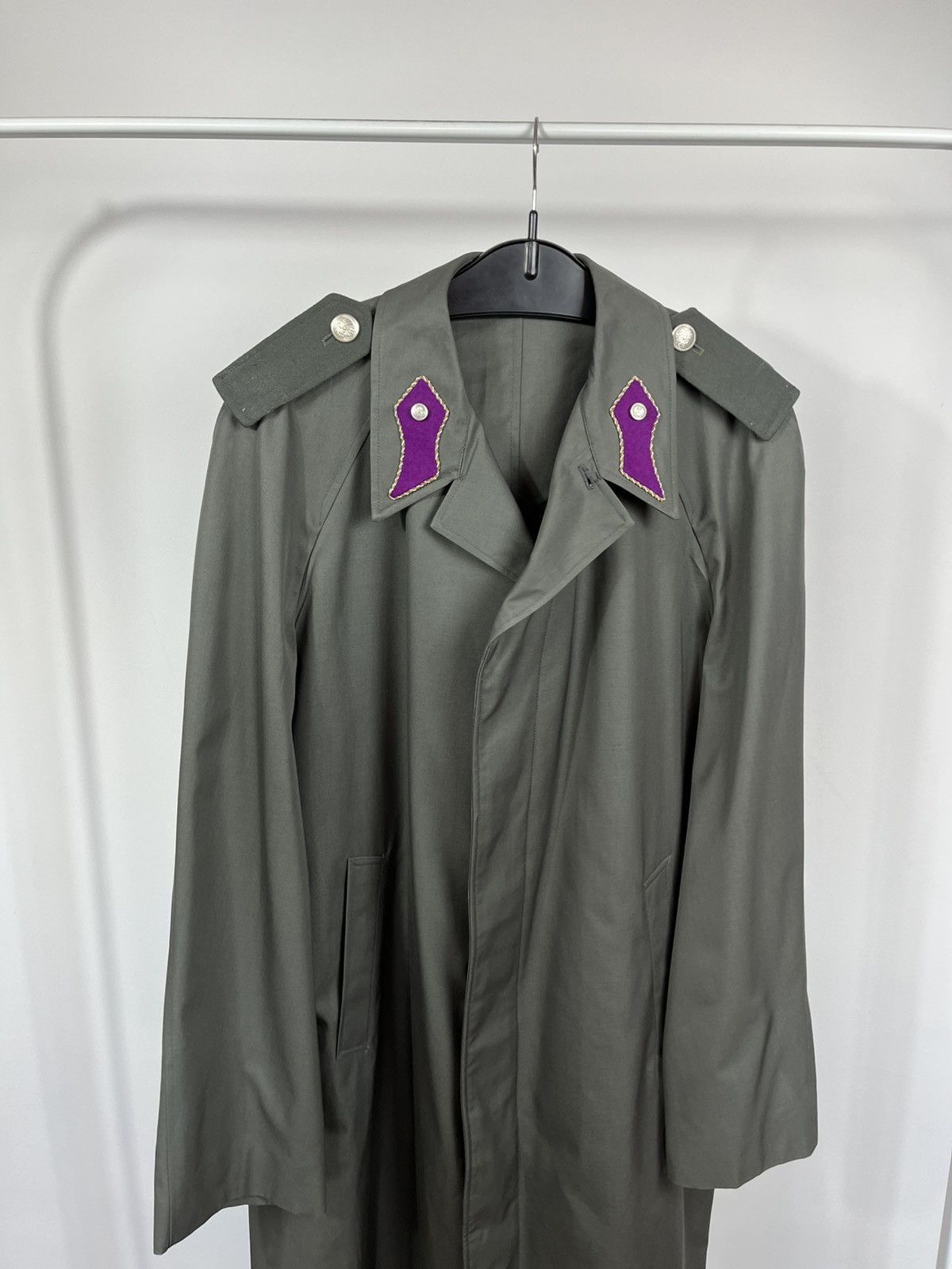Other Vintage West Germany Bundeswehr Officer Military Trench Coat Size US XXL / EU 58 / 5 - 2 Thumbnail