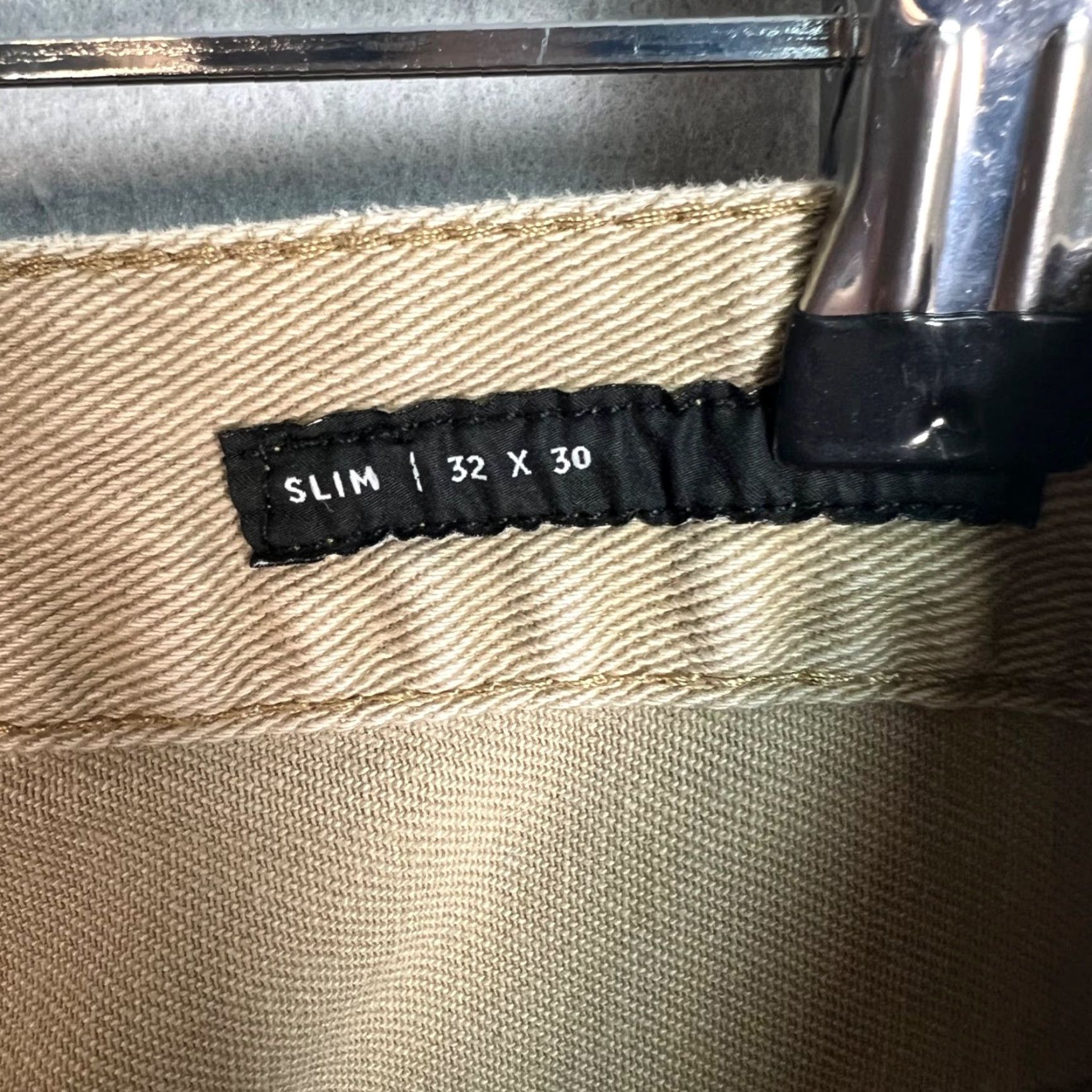 Pacsun VINTAGE PacSun Mens Jeans 32 x 30 Slim Fit Denim Beige Cotton Spandex Blend Men Size 32 Inseam 28 Slimming Tapered Shirt? Size US 32 / EU 48 - 4 Thumbnail