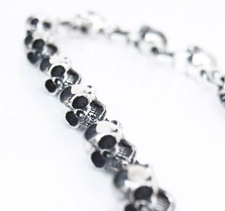 King Baby Studio King Baby Sterling Silver Skull Bracelet Size ONE SIZE - 5 Thumbnail