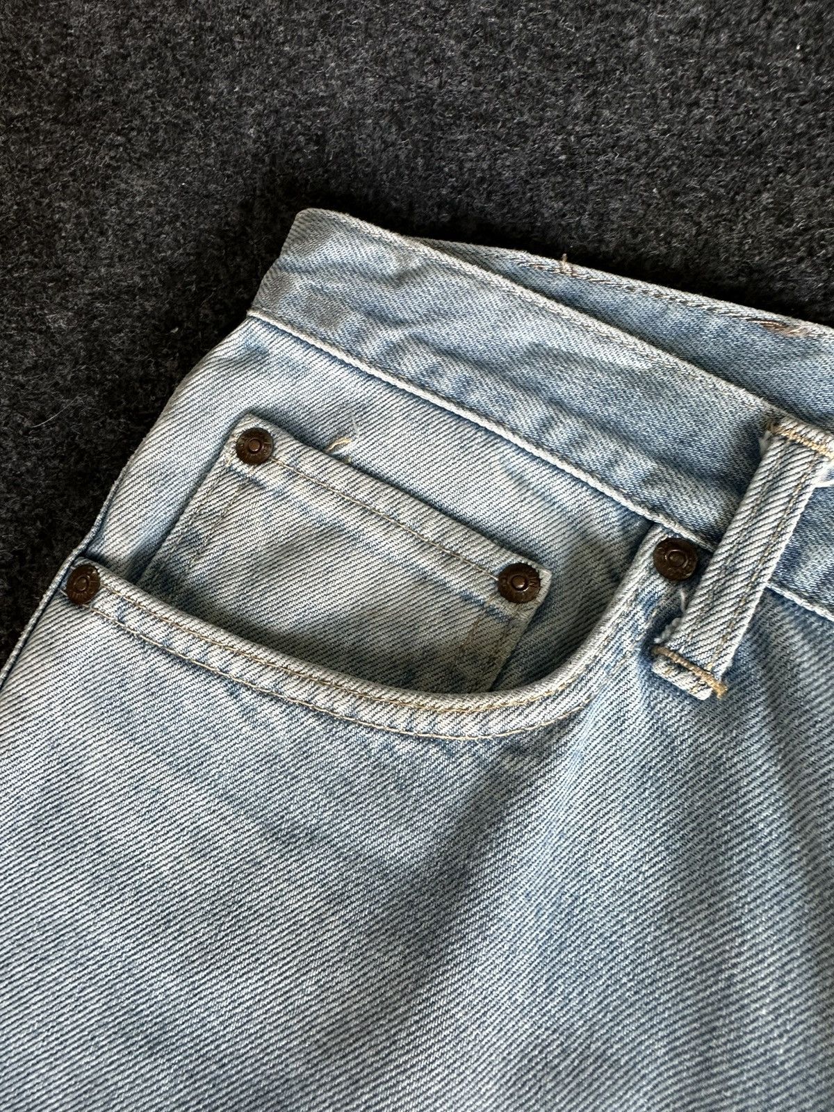Edwin Vintage Edwin 101 Made in Japan Baggy Faded Denim 33x31 D116 Size US 33 - 7 Thumbnail