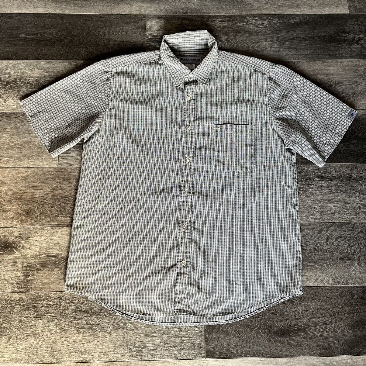 Billabong Vintage Billabong Skater Grey Navy Paid S/S Button Up Shirt Size US M / EU 48-50 / 2 - 1 Thumbnail